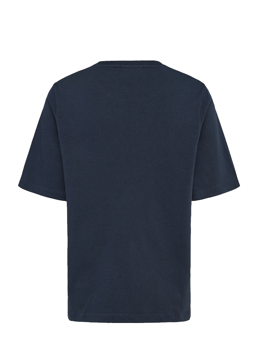 Maison Kitsune - BOLD FOX HEAD PATCH COMFORT TEE SHIRT - t-shirts - ink blue - 1