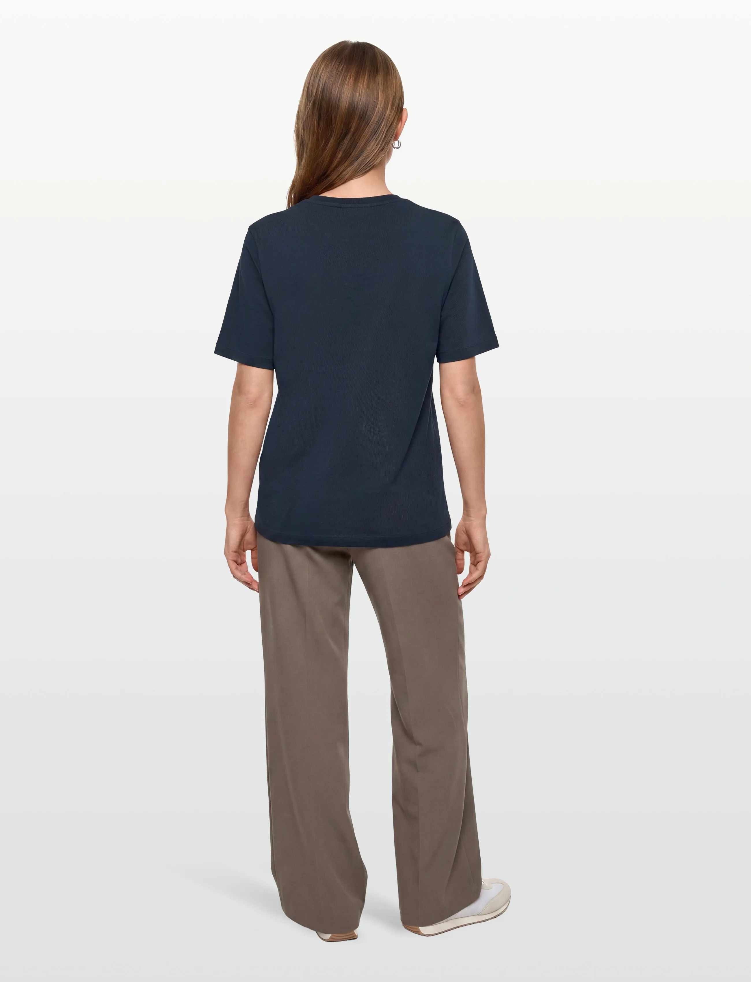 Maison Kitsune - BOLD FOX HEAD PATCH COMFORT TEE SHIRT - t-shirts - ink blue - 4
