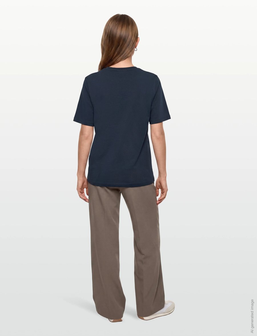 Maison Kitsune - BOLD FOX HEAD PATCH COMFORT TEE SHIRT - t-shirts - ink blue - 4
