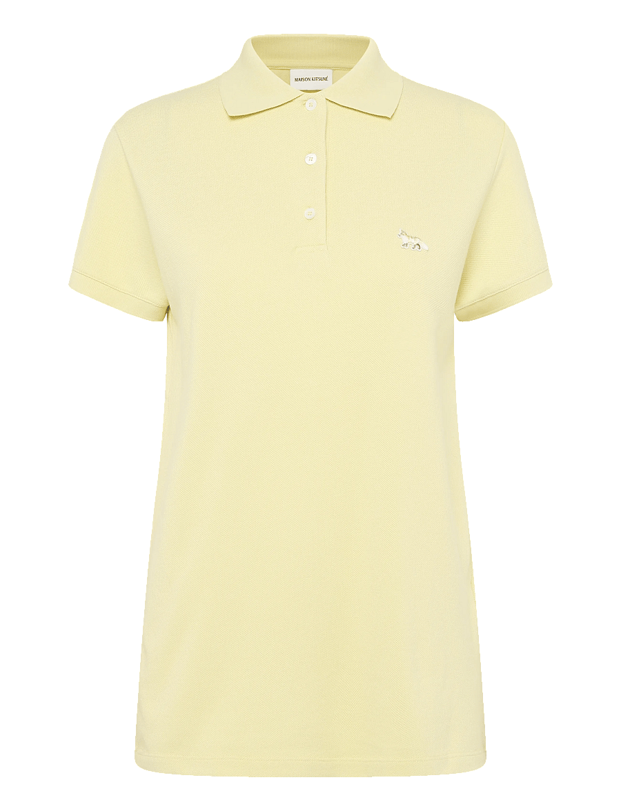 Maison Kitsune - BABY FOX PATCH REGULAR POLO - poloer - chalk yellow - 0