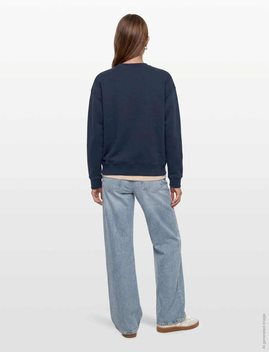 Maison Kitsune - BOLD FOX HEAD PATCH COMFORT SWEATSHIRT - sweatshirts - ink blue - 4