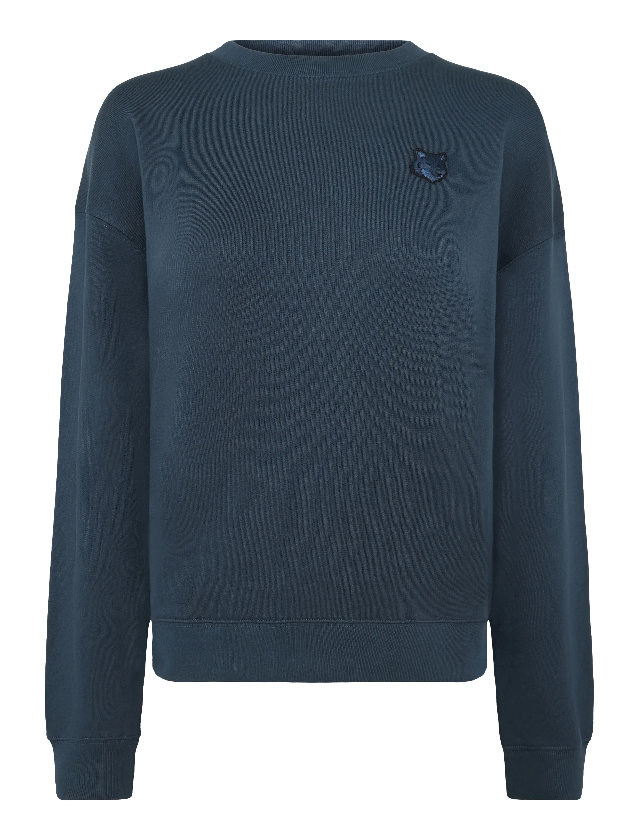 Maison Kitsune BOLD FOX HEAD PATCH COMFORT SWEATSHIRT - Džemperiai - INK BLUE / navy