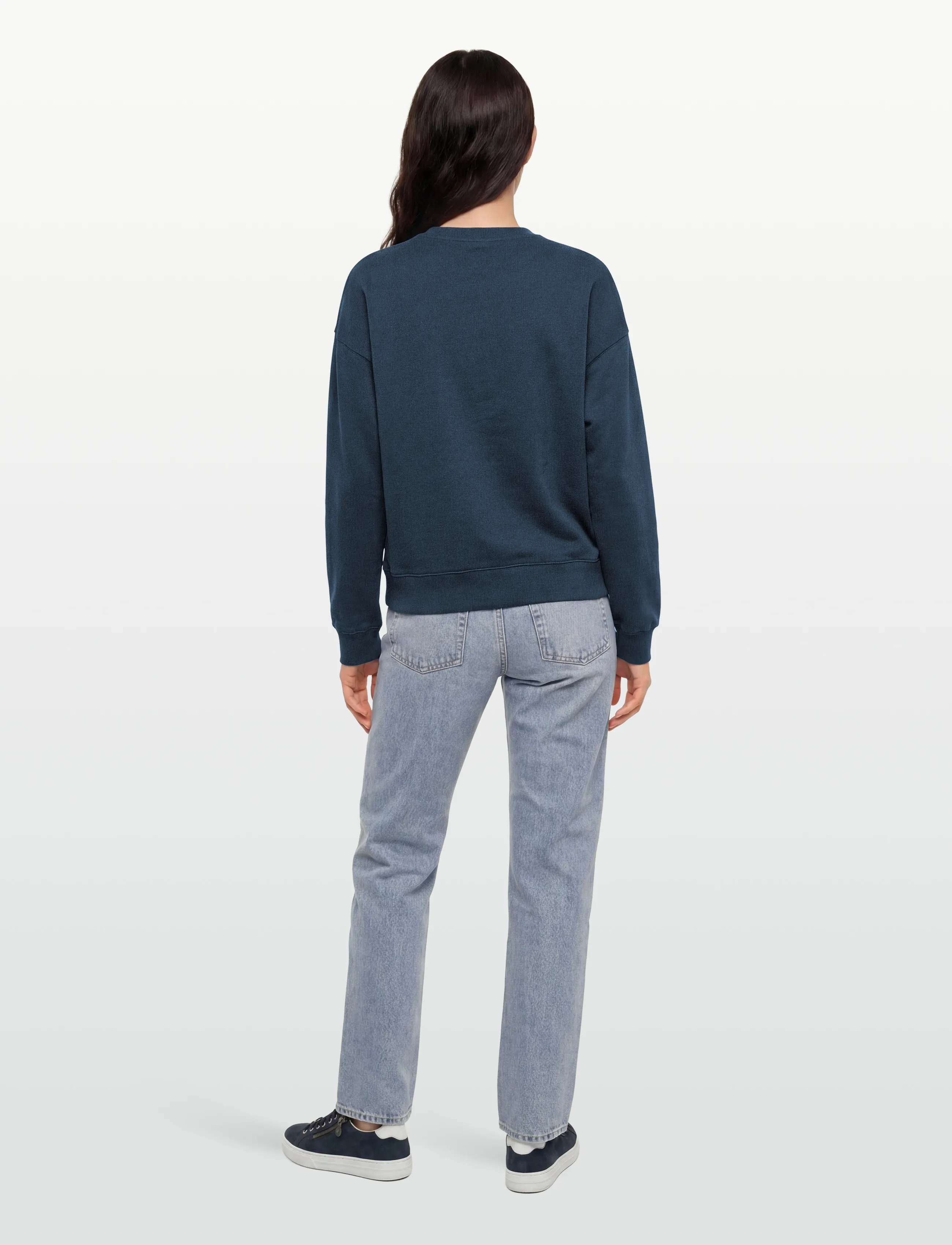 Maison Kitsune - BOLD FOX HEAD PATCH COMFORT SWEATSHIRT - ink blue - 4