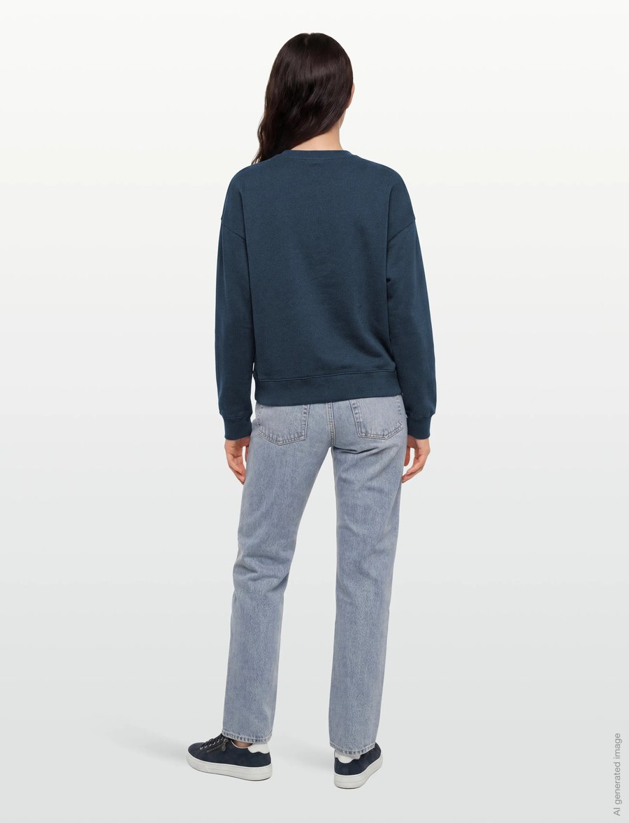 Maison Kitsune - BOLD FOX HEAD PATCH COMFORT SWEATSHIRT - sweatshirts - ink blue - 4