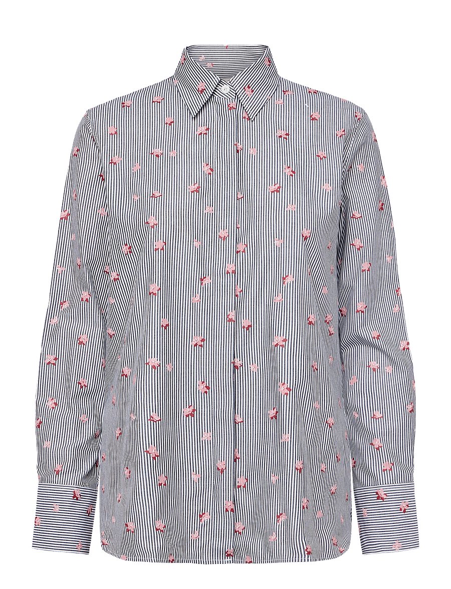 Maison Kitsune - ENGINEERED SHIRT - langärmlige hemden - black design - 0