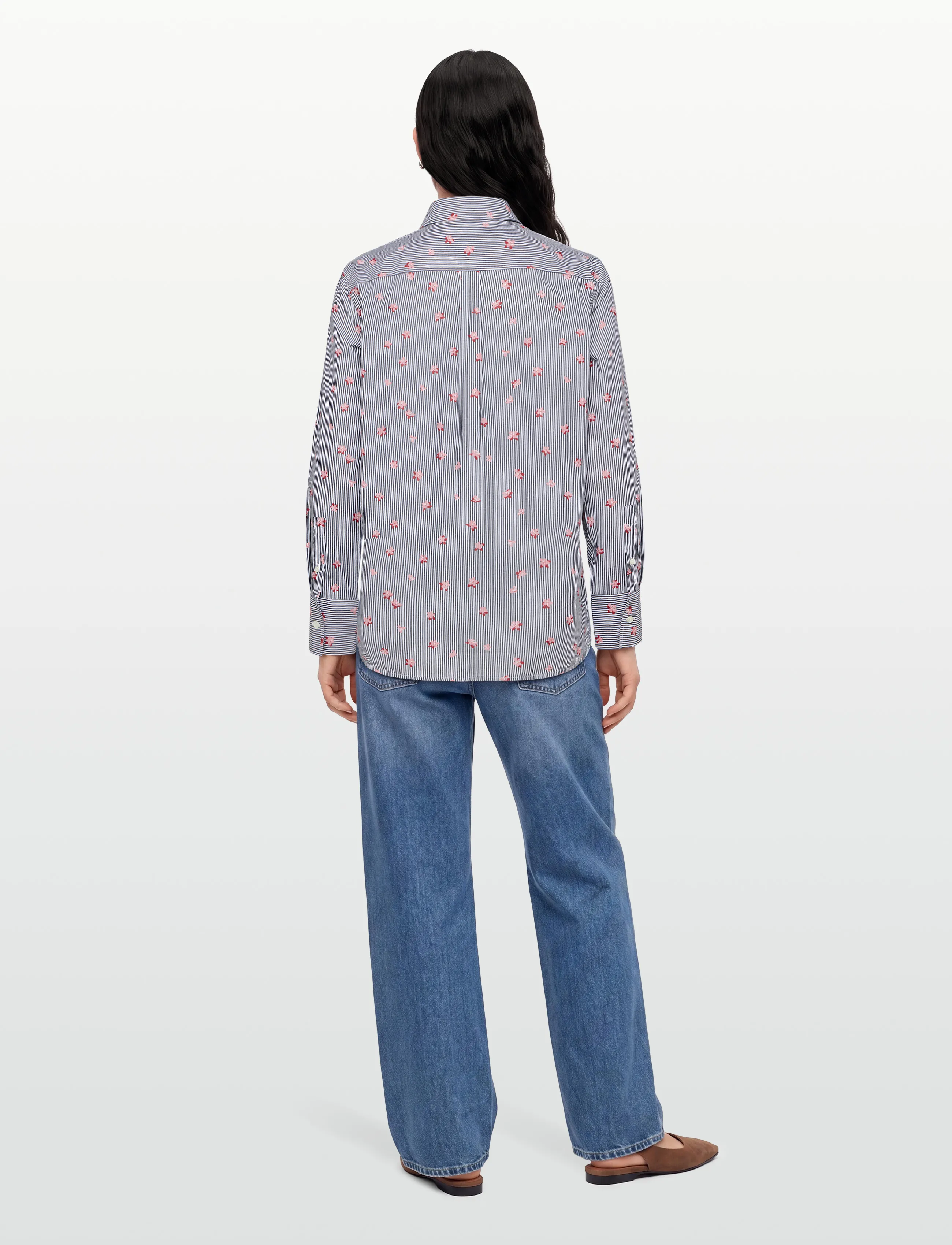 Maison Kitsune - ENGINEERED SHIRT - langärmlige hemden - black design - 4