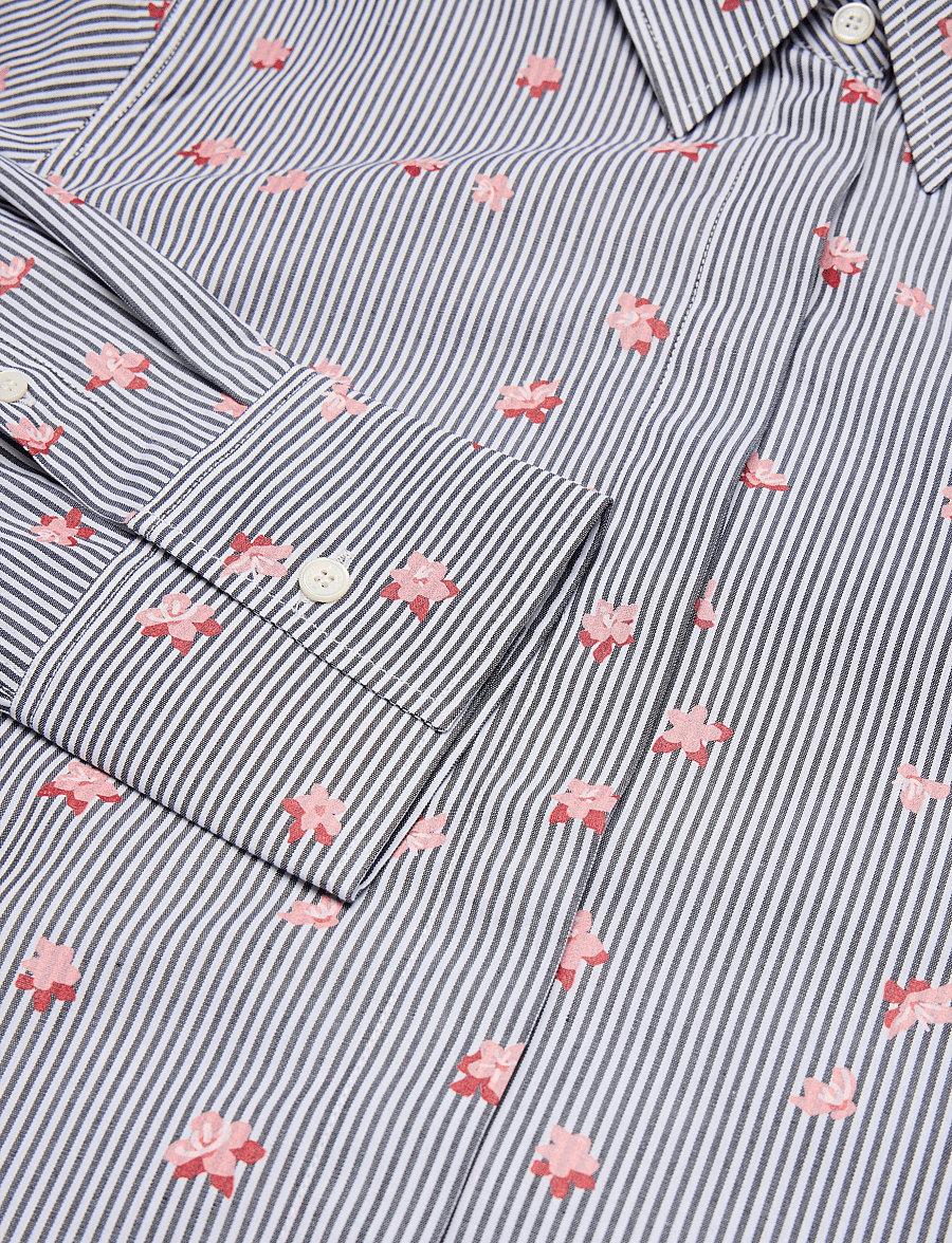 Maison Kitsune - ENGINEERED SHIRT - langärmlige hemden - black design - 2