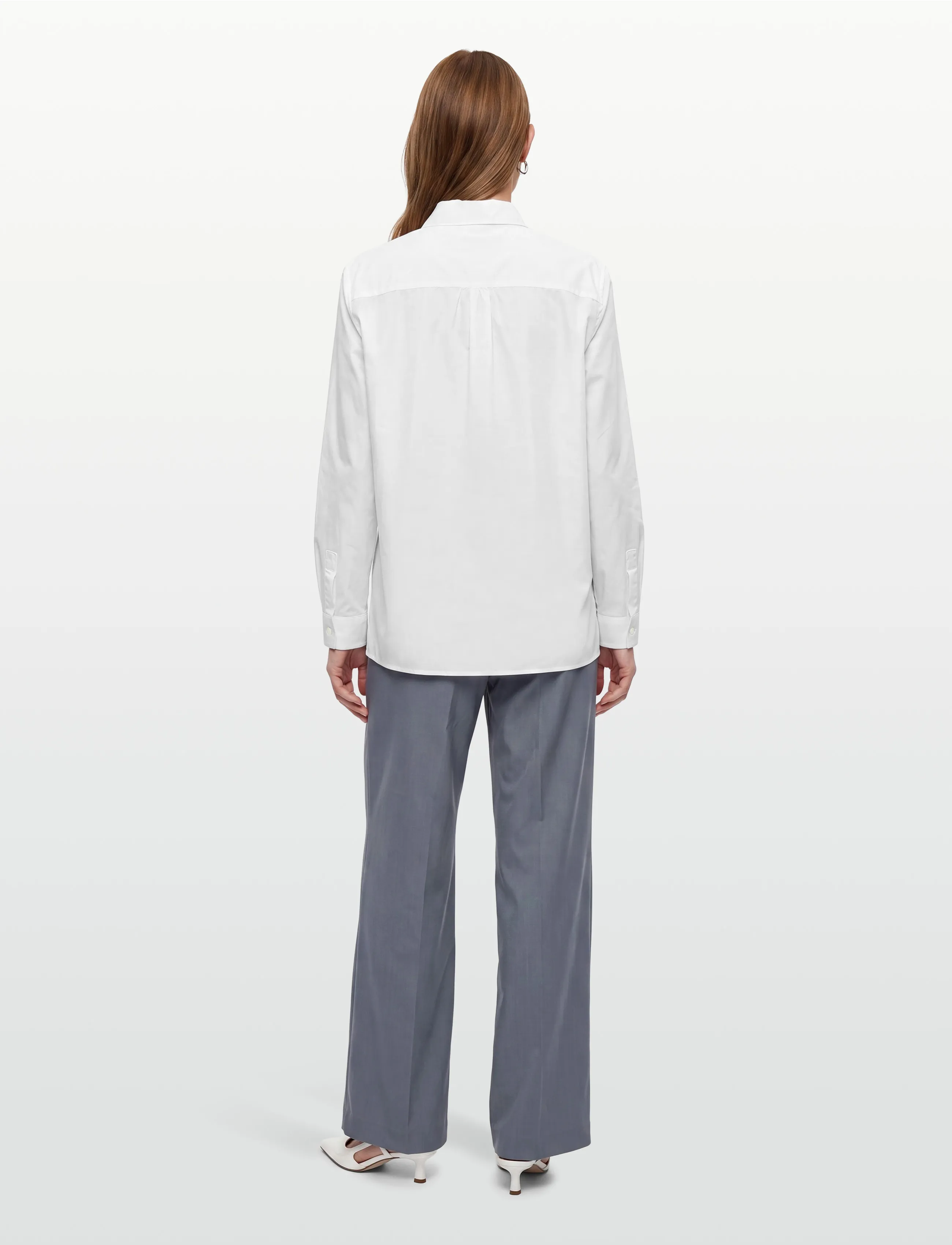 Maison Kitsune - BABY FOX CLASSIC SHIRT - pikkade varrukatega särgid - white - 4