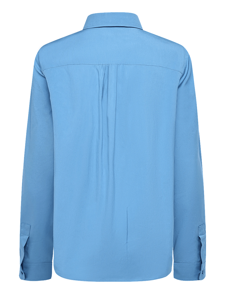 Maison Kitsune - BABY FOX CLASSIC SHIRT - pikkade varrukatega särgid - drifter blue - 1