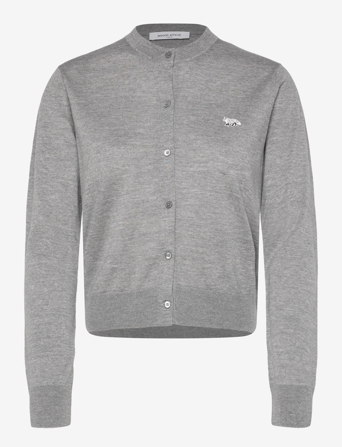 Maison Kitsune - CARDIGAN - kardiganai - mediumgreymelange - 0
