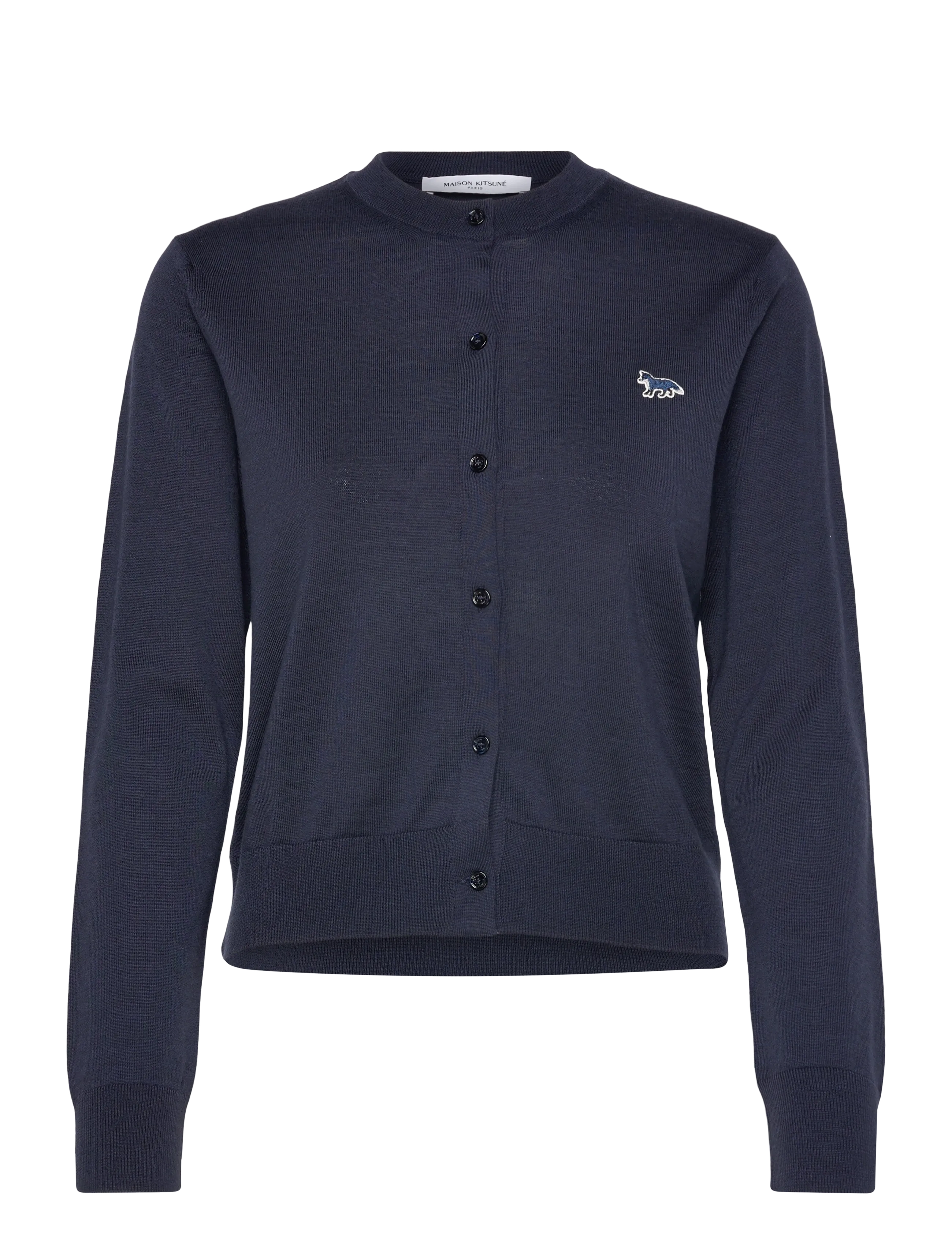 Maison Kitsune BABY FOX PATCH REGULAR CARDIGAN - Kollektsioonid - DEEPNAVY / navy