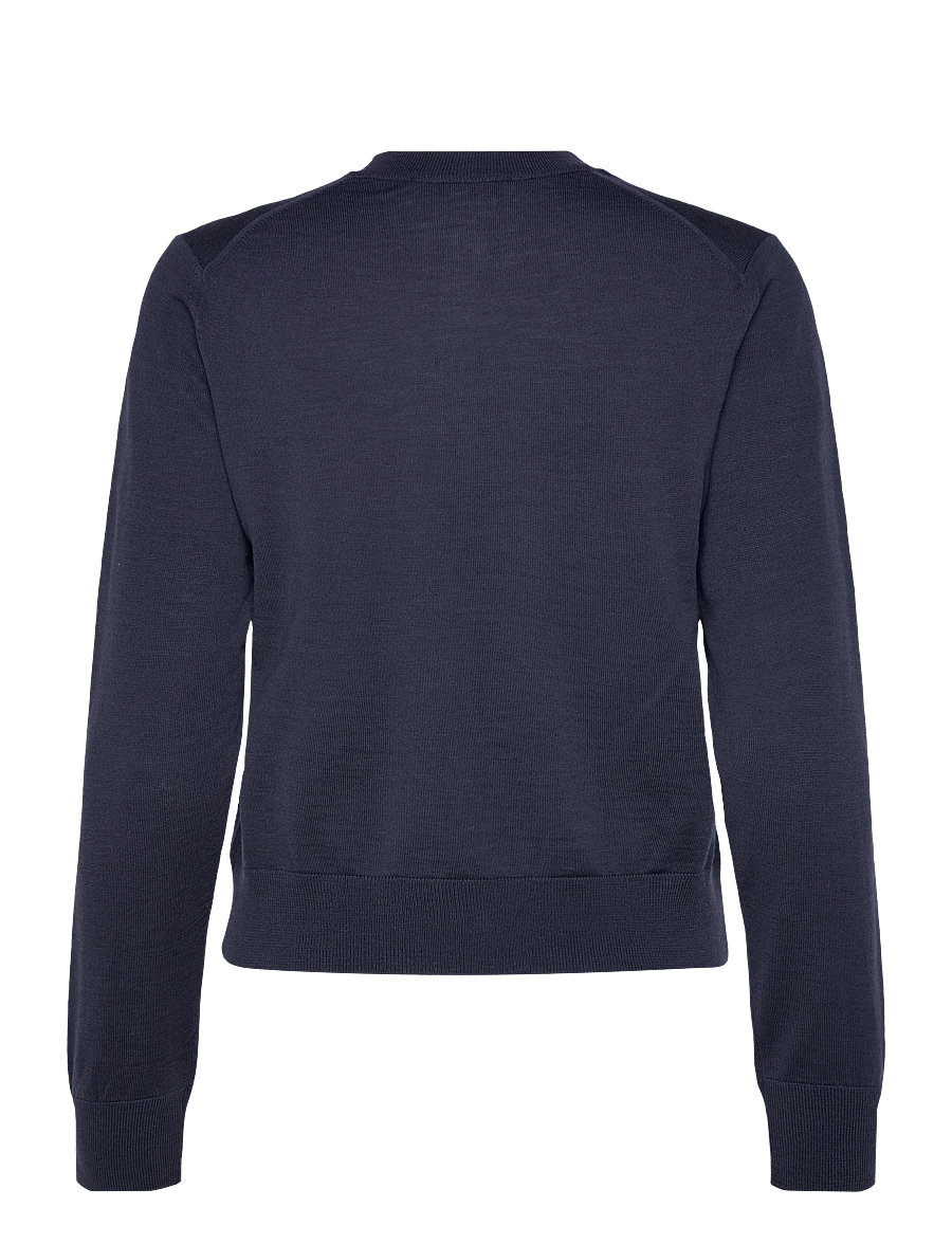Maison Kitsune - BABY FOX PATCH REGULAR CARDIGAN - gilets - deepnavy - 2
