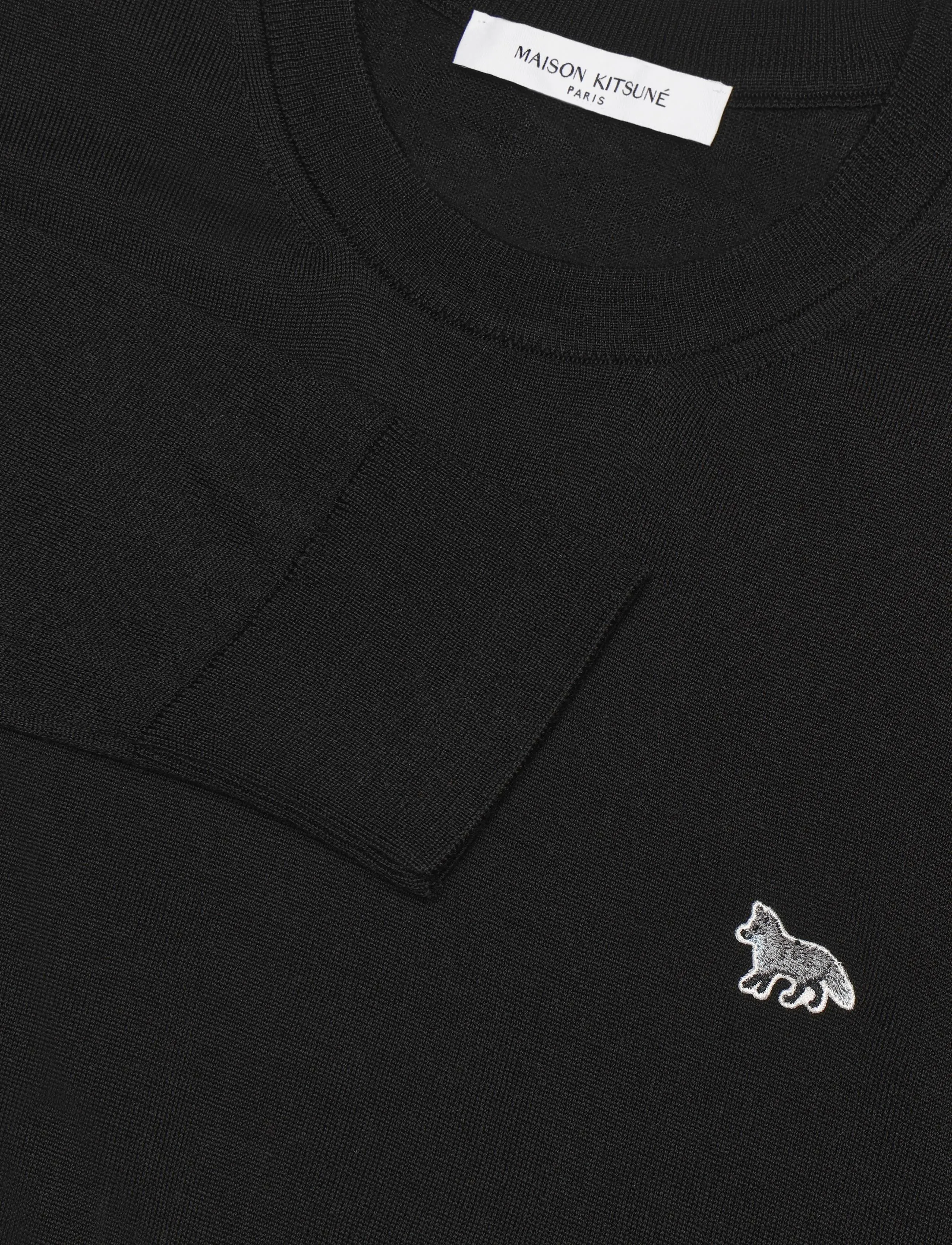 Maison Kitsune - BABY FOX PATCH REGULAR JUMPER - black - 2