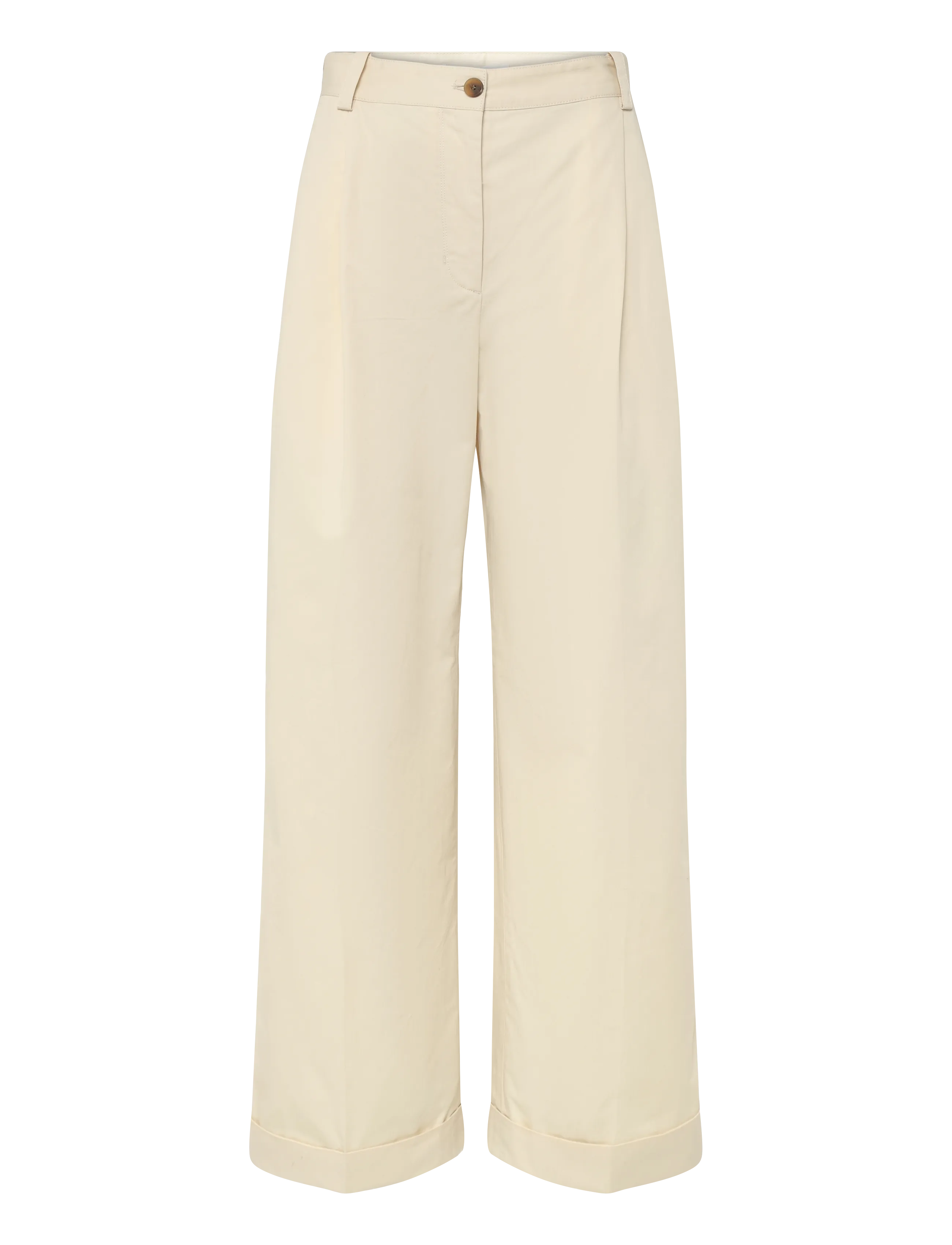Maison Kitsune DOUBLE PLEATS PANTS - Uus - PAPER / cream