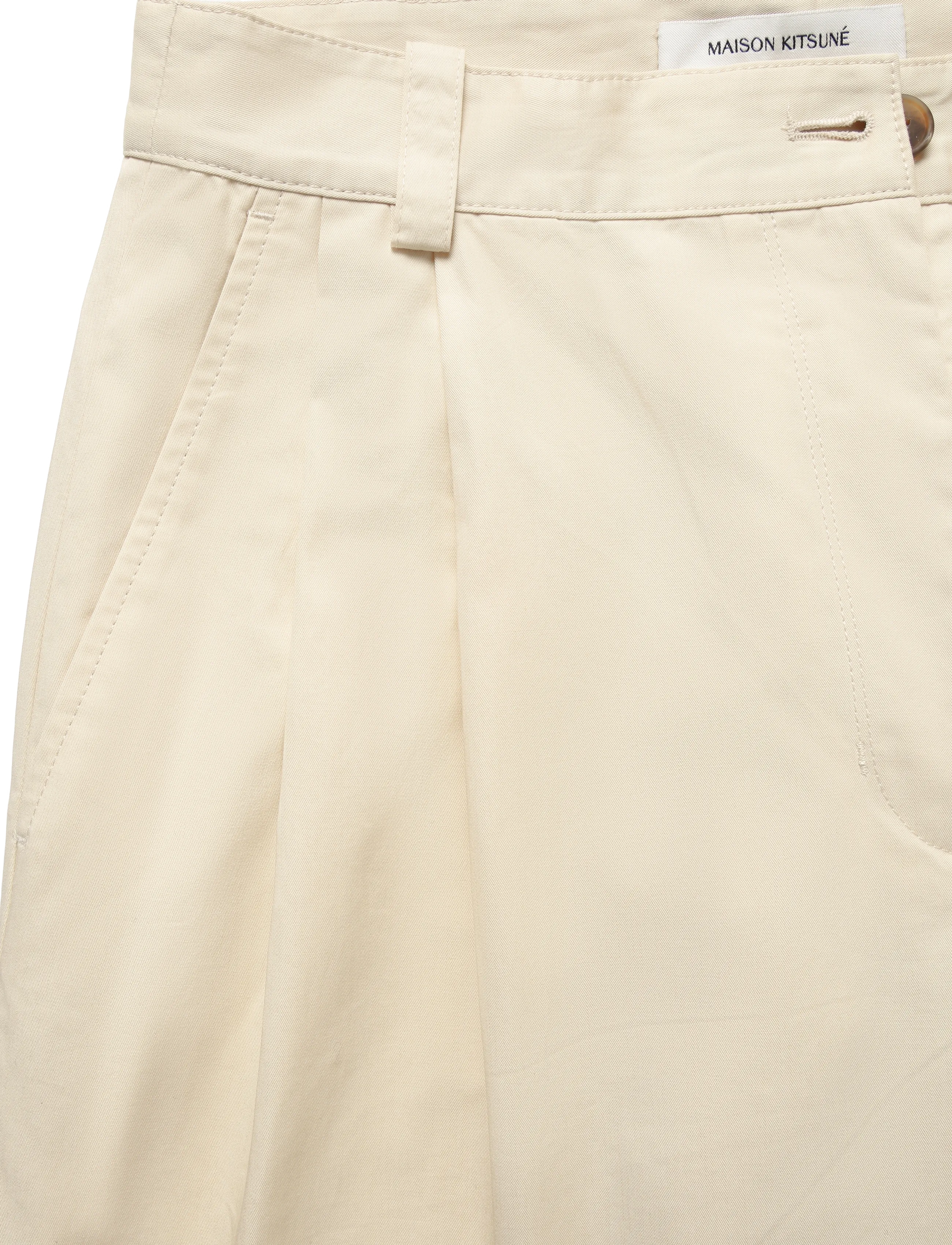 Maison Kitsune - DOUBLE PLEATS PANTS - paper - 2