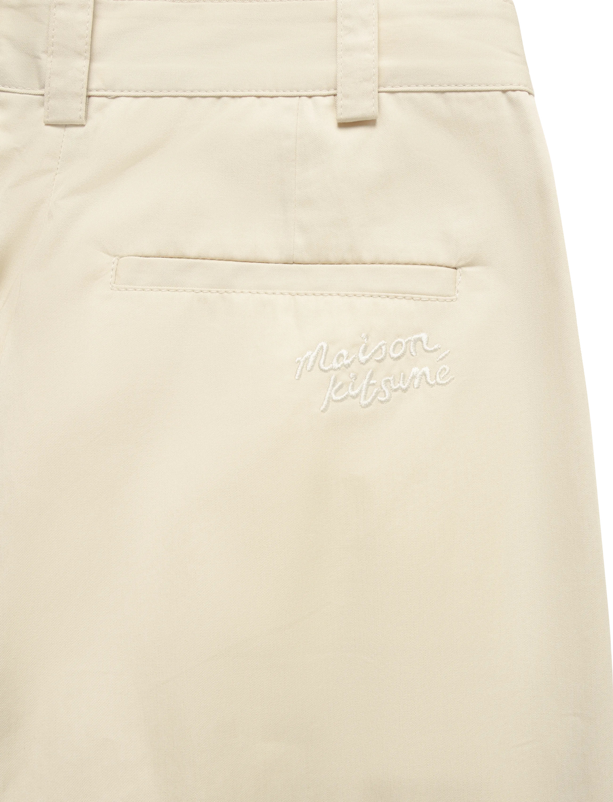 Maison Kitsune - DOUBLE PLEATS PANTS - paper - 4
