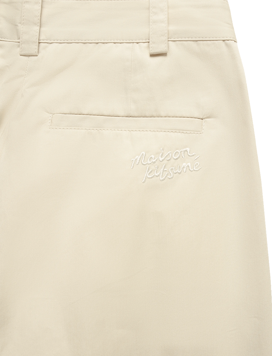 Maison Kitsune - DOUBLE PLEATS PANTS - hosen mit weitem bein - paper - 4