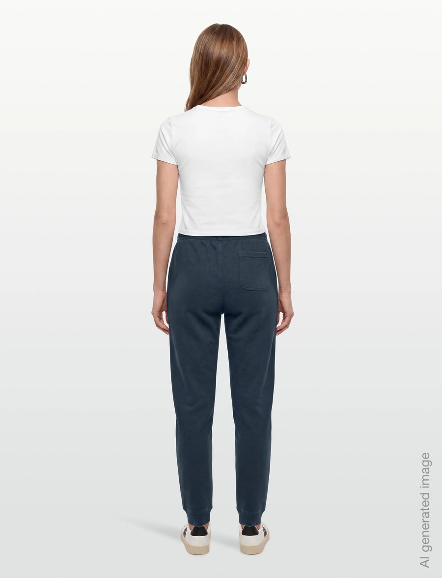 Maison Kitsune - FOX HEAD PATCH REGULAR JOG PANTS - sweatpants - ink blue - 4