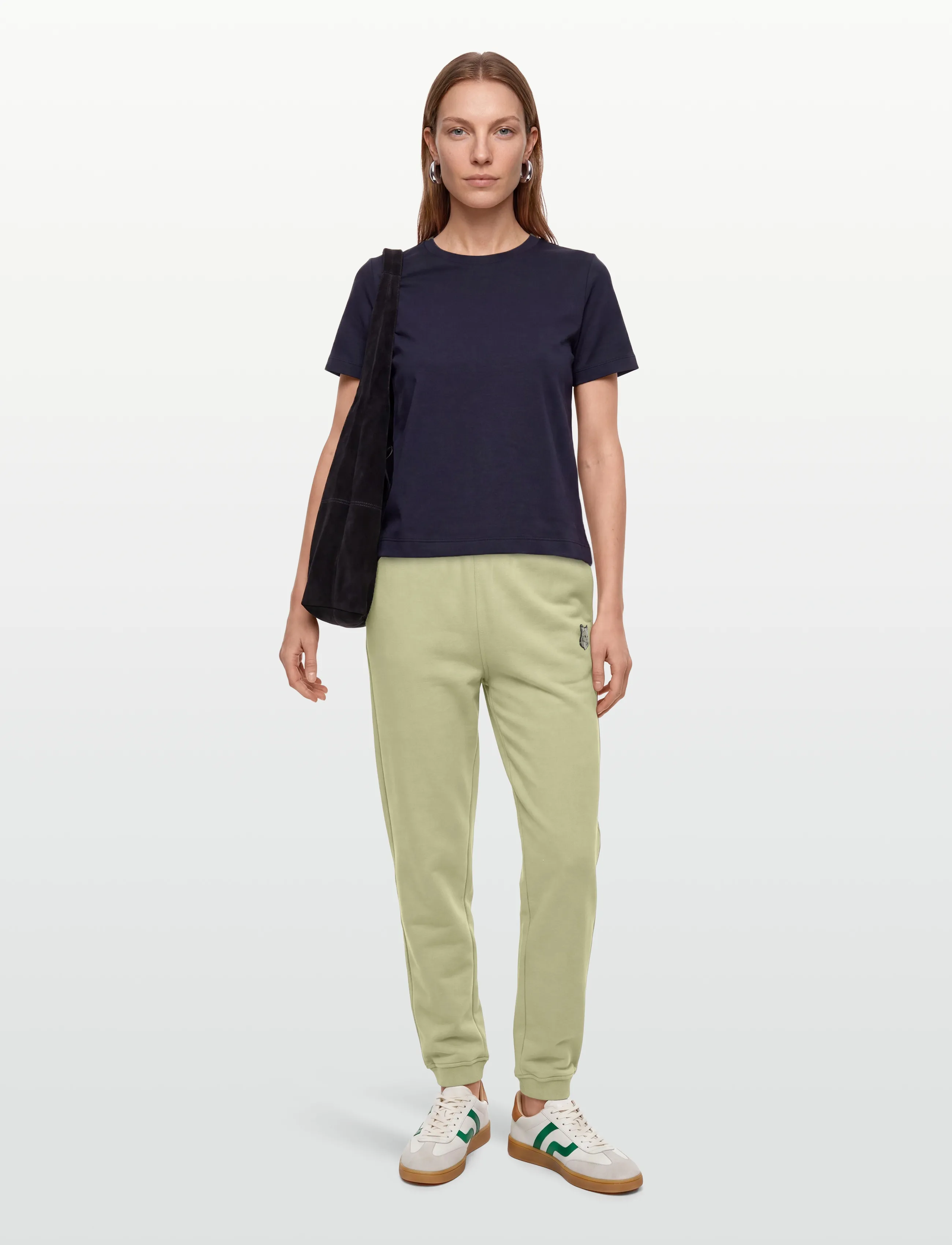 Maison Kitsune - BOLD FOX HEAD PATCH REGULAR JOG PANTS - dressipüksid - canvas - 0