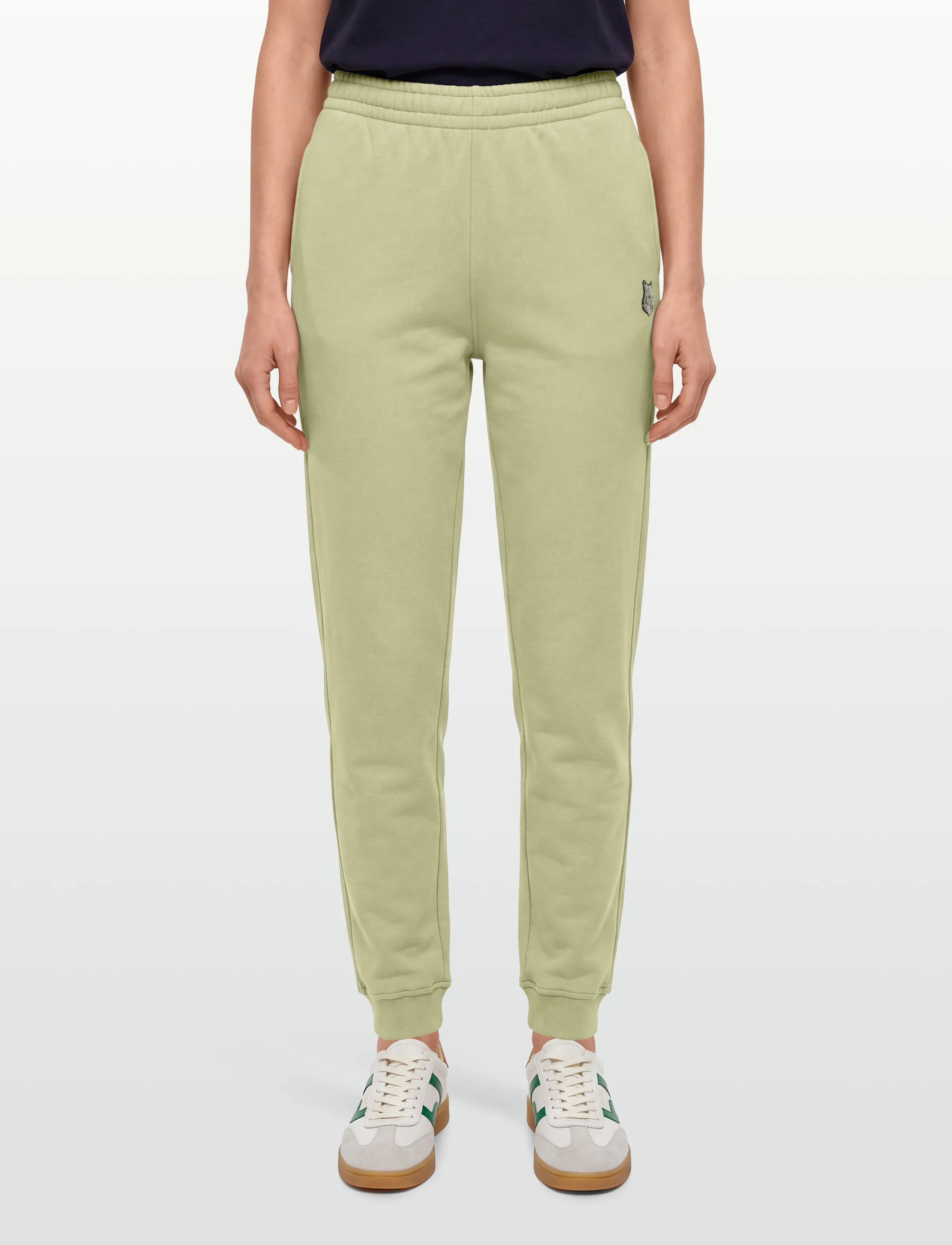 Maison Kitsune - BOLD FOX HEAD PATCH REGULAR JOG PANTS - dressipüksid - canvas - 3