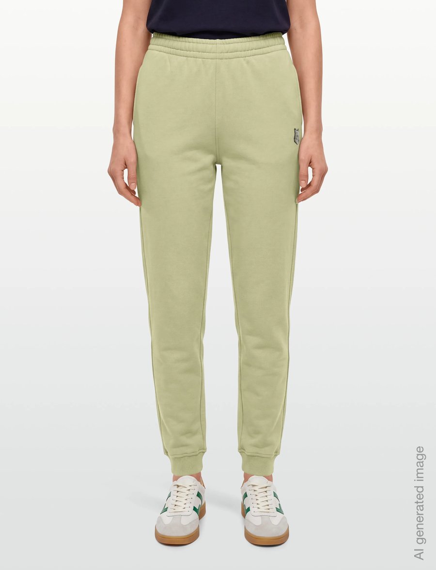 Maison Kitsune - BOLD FOX HEAD PATCH REGULAR JOG PANTS - dressipüksid - canvas - 3