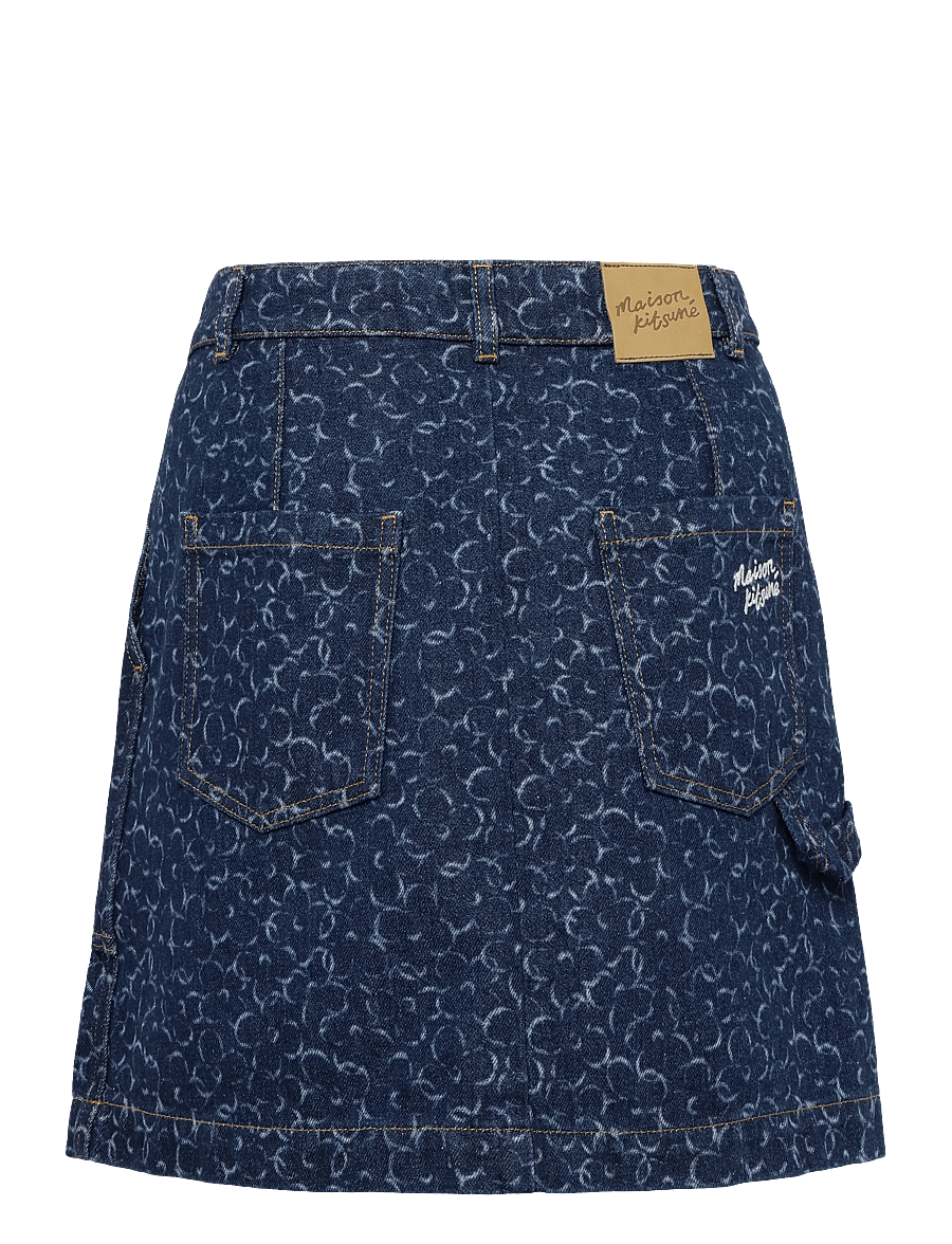 Maison Kitsune - MINI DENIM SKIRT - jeansröcke - laser print - 1