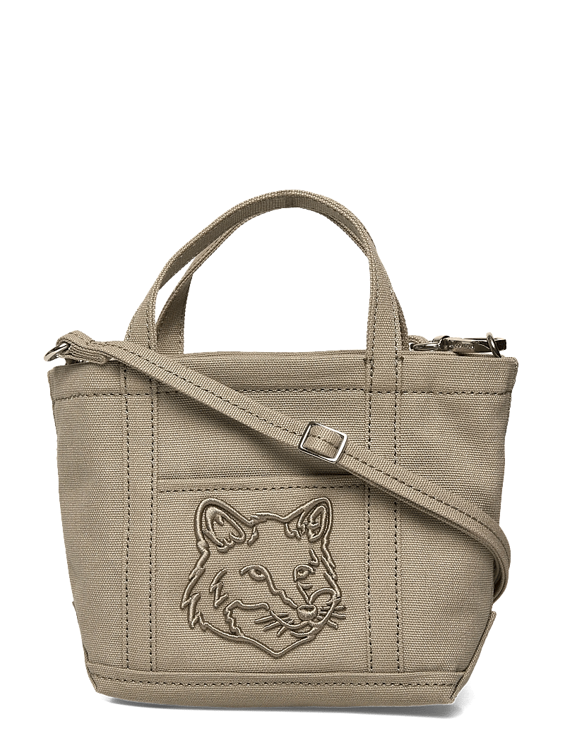 Maison Kitsune - FOX HEAD MINI TOTE - tote bags - laurelgreen - 0