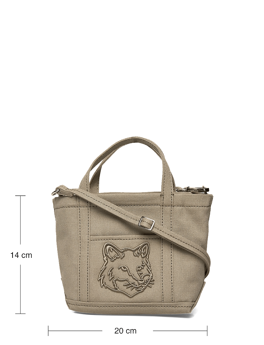 Maison Kitsune - FOX HEAD MINI TOTE - tote bags - laurelgreen - 3