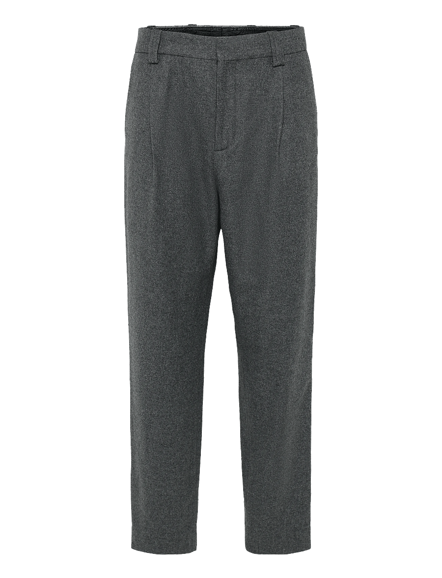 Maison Kitsune - TAILORED PANTS - anzugshosen - grey melange - 0