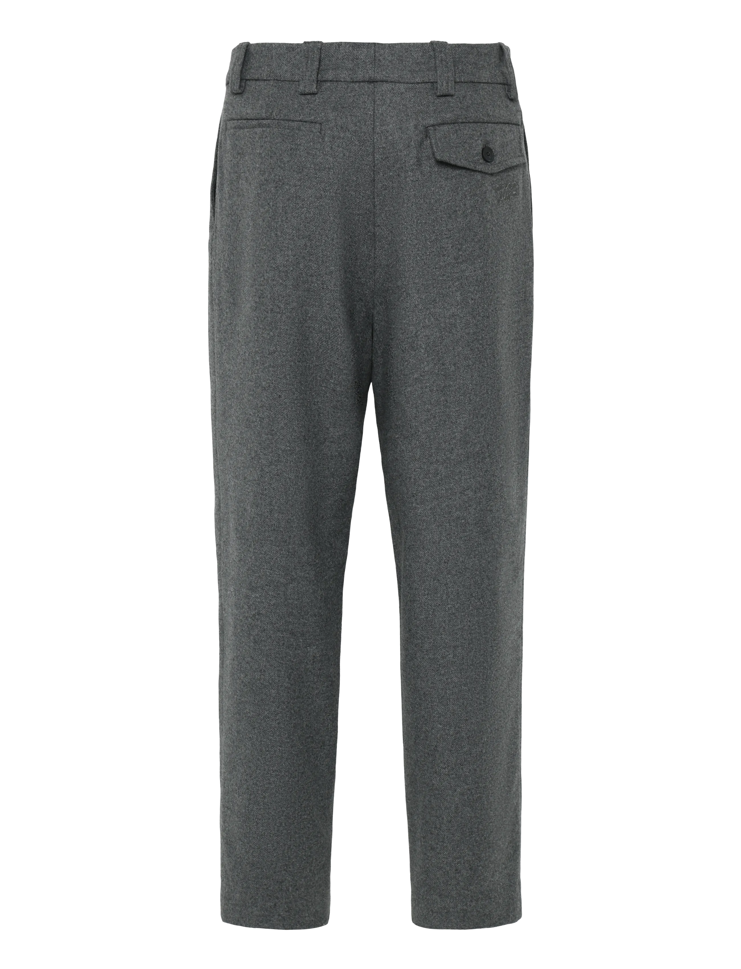 Maison Kitsune - TAILORED PANTS - grey melange - 1