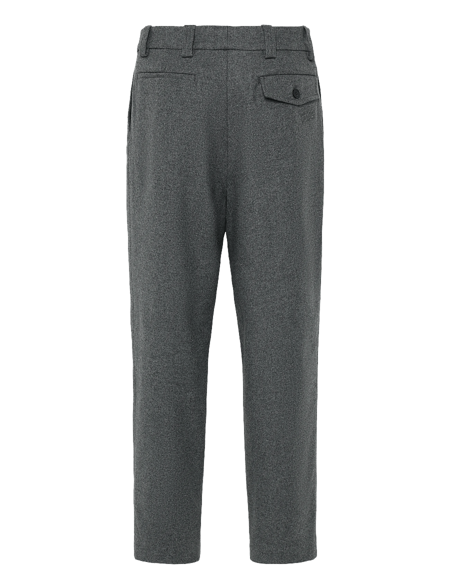 Maison Kitsune - TAILORED PANTS - anzugshosen - grey melange - 1