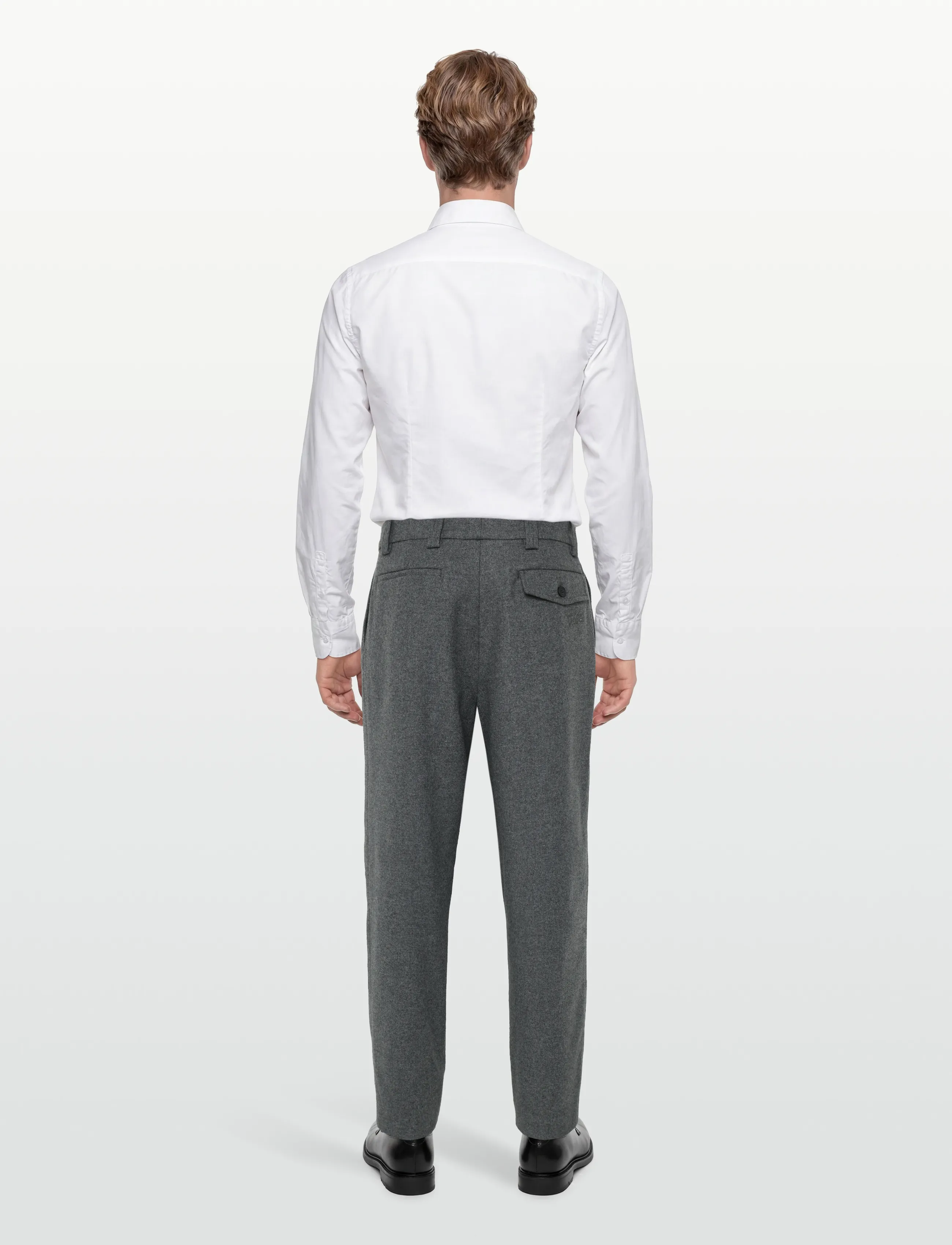 Maison Kitsune - TAILORED PANTS - Ülikonnapüksid - grey melange - 4