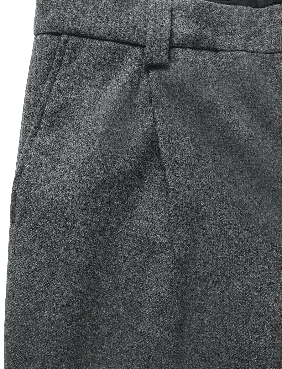 Maison Kitsune - TAILORED PANTS - anzugshosen - grey melange - 2