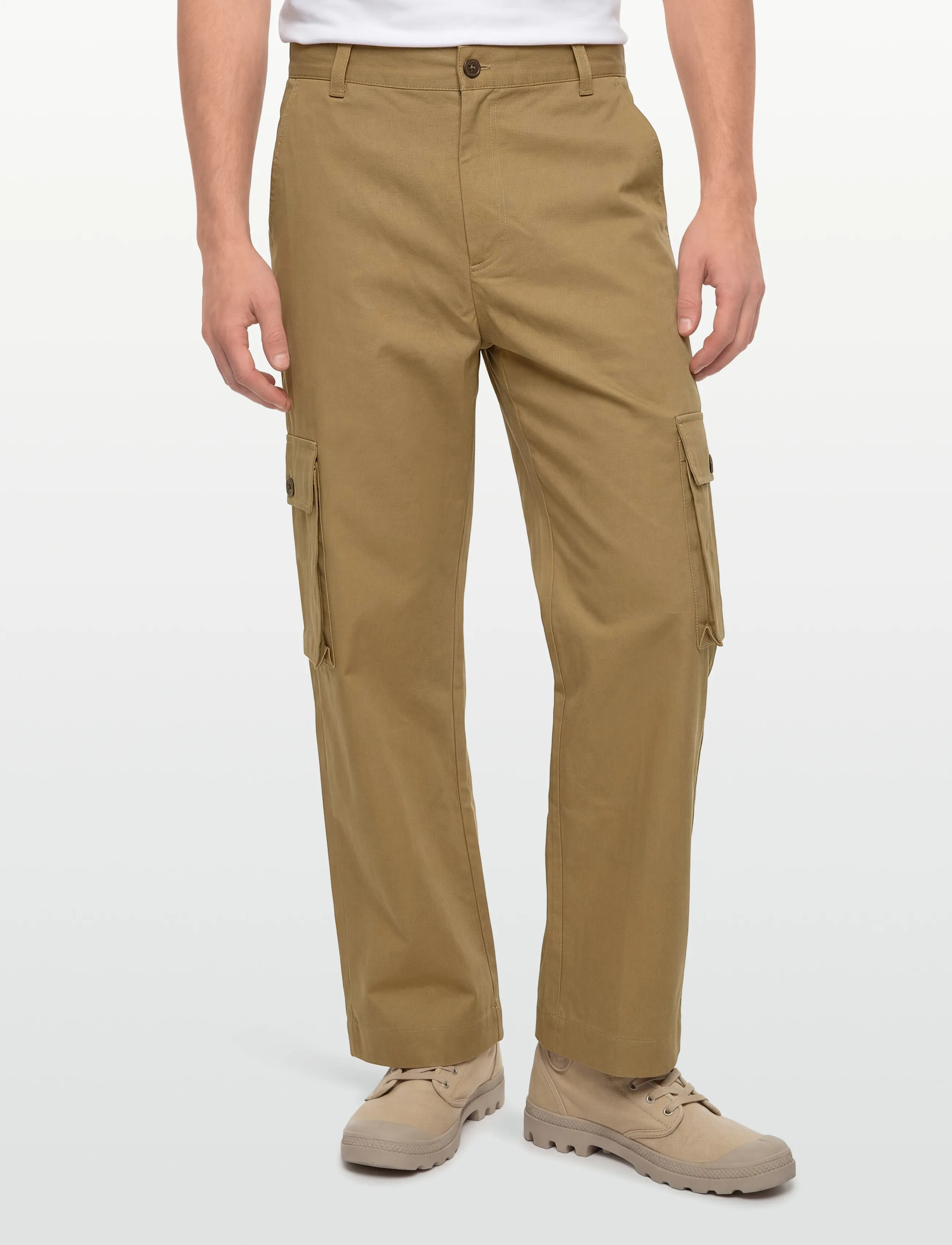 Maison Kitsune - CARGO PANTS - pantalon cargo - chino beige - 3
