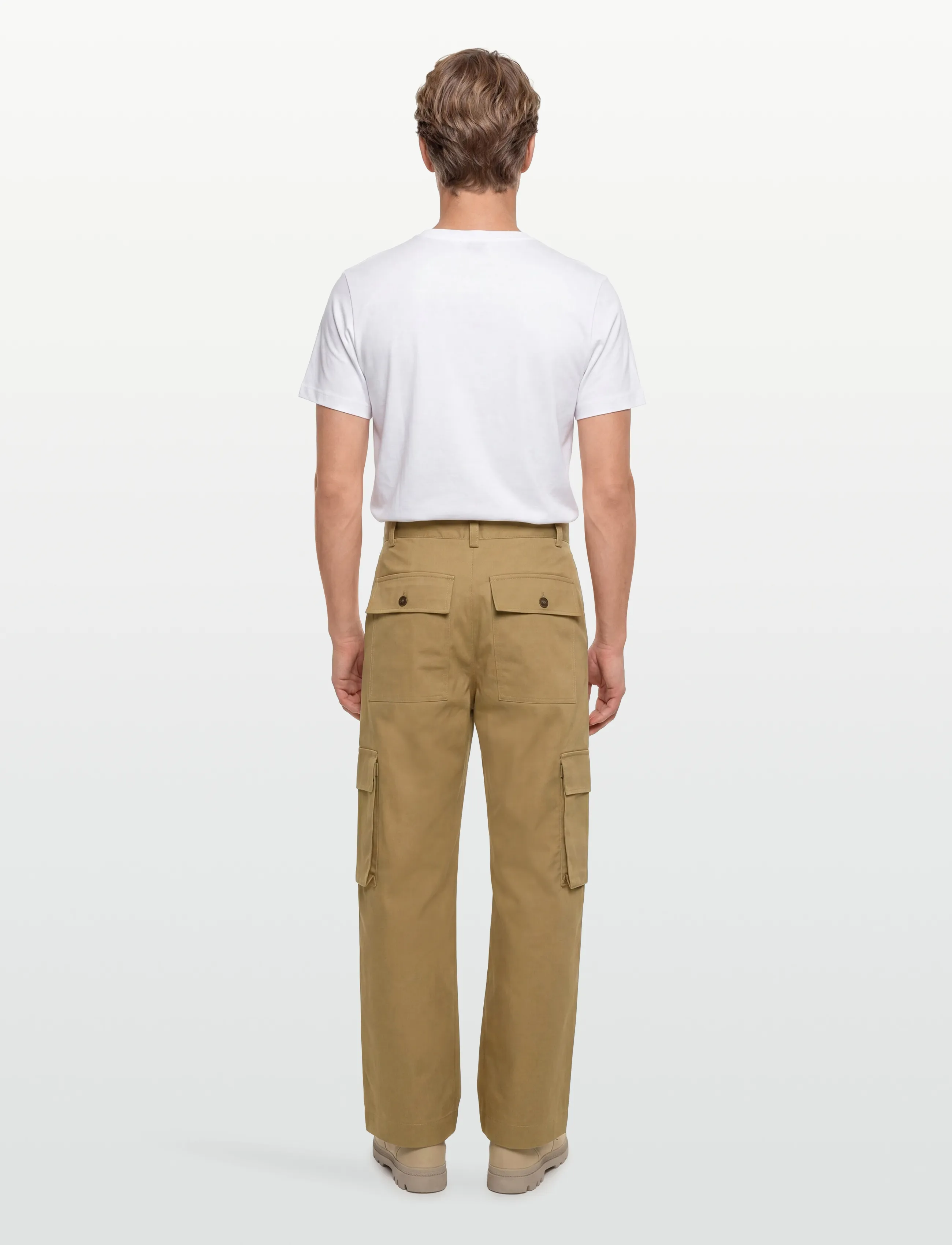 Maison Kitsune - CARGO PANTS - pantalon cargo - chino beige - 4