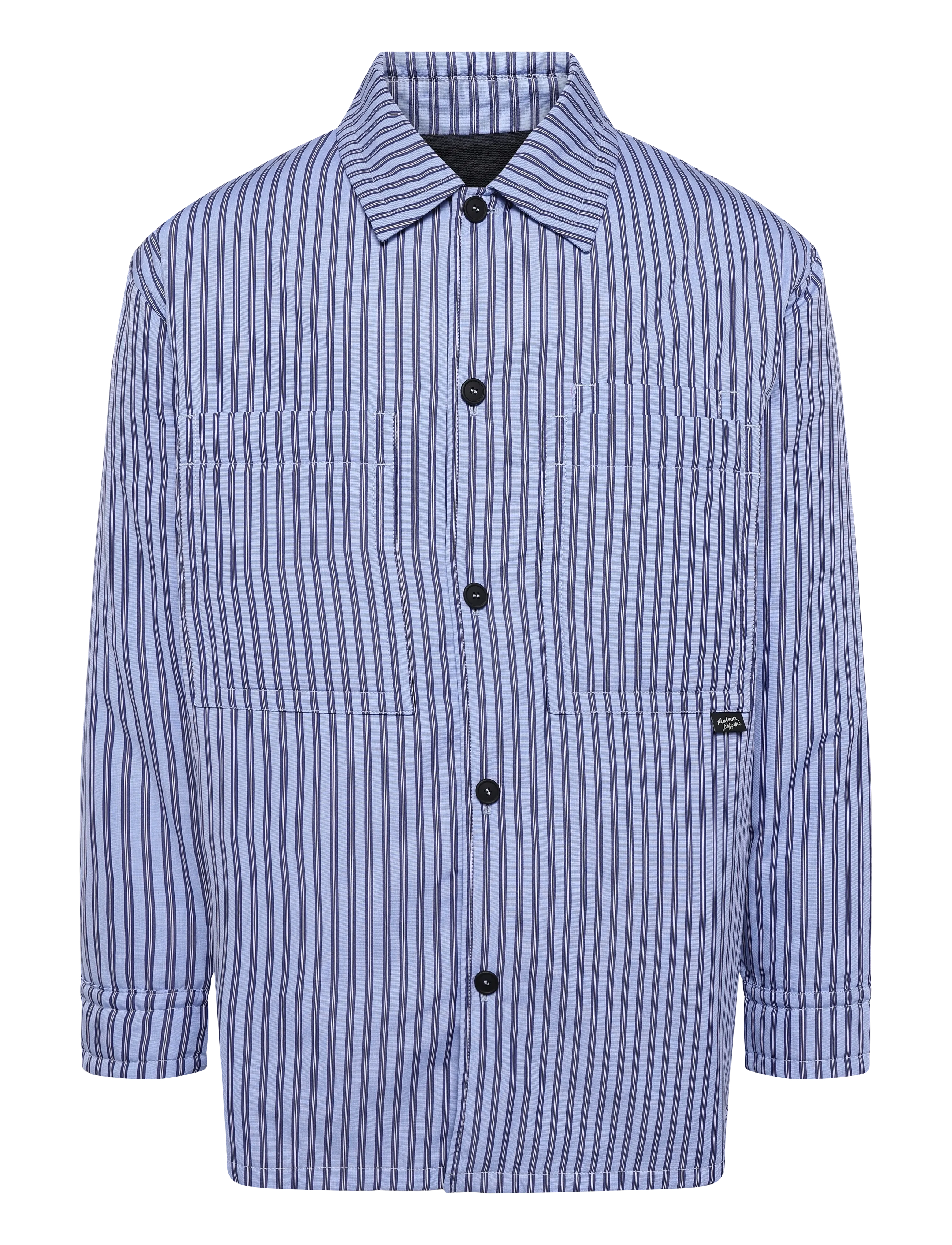 Maison Kitsune COTTON PADDED OVERSHIRT - Üleriided - NAVY/BLUE / blue