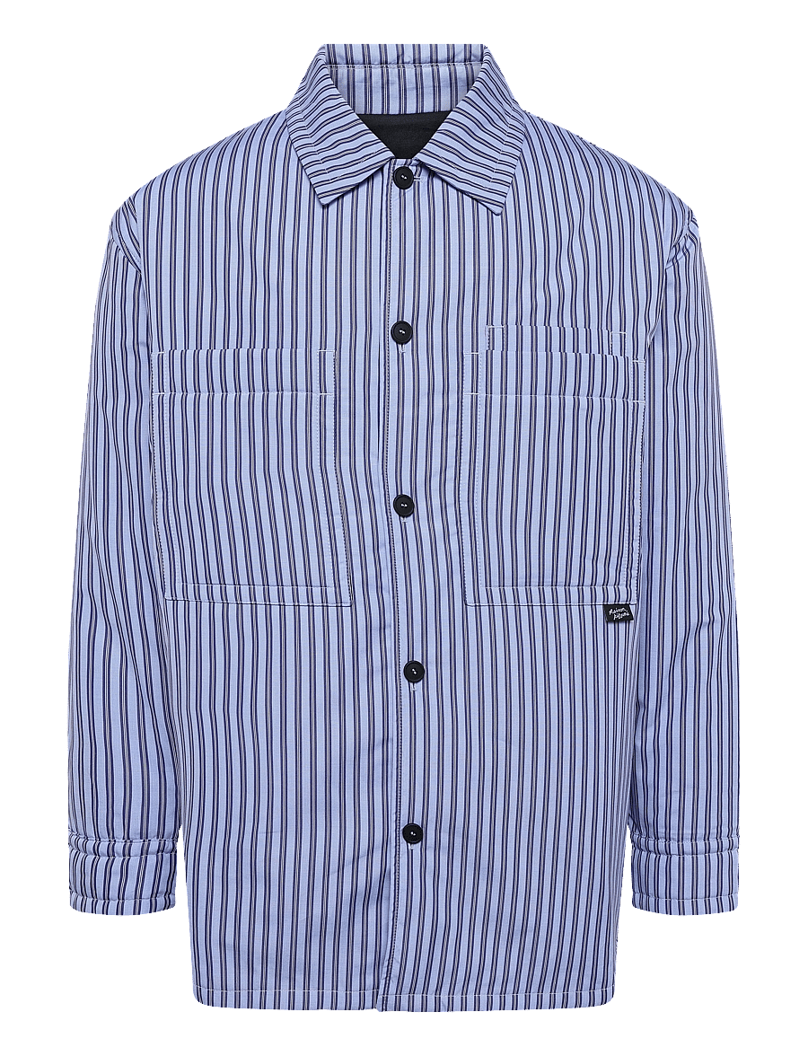 Maison Kitsune - COTTON PADDED OVERSHIRT - sulejoped - navy/blue - 0