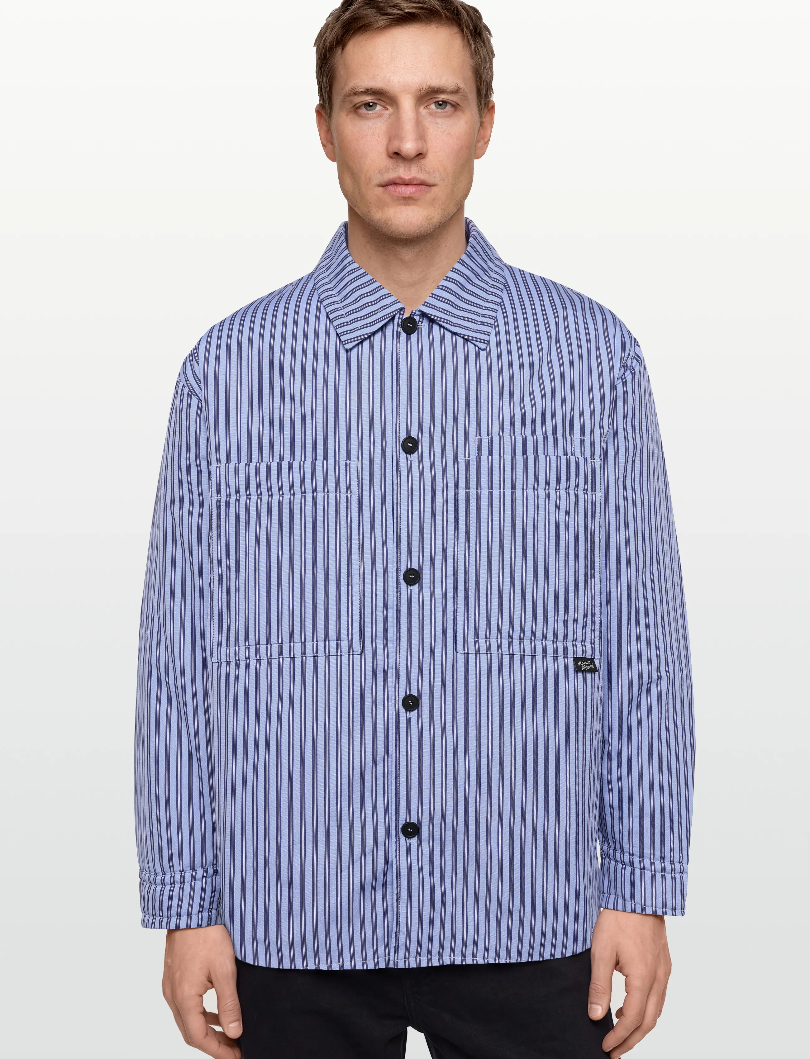 Maison Kitsune - COTTON PADDED OVERSHIRT - sulejoped - navy/blue - 3