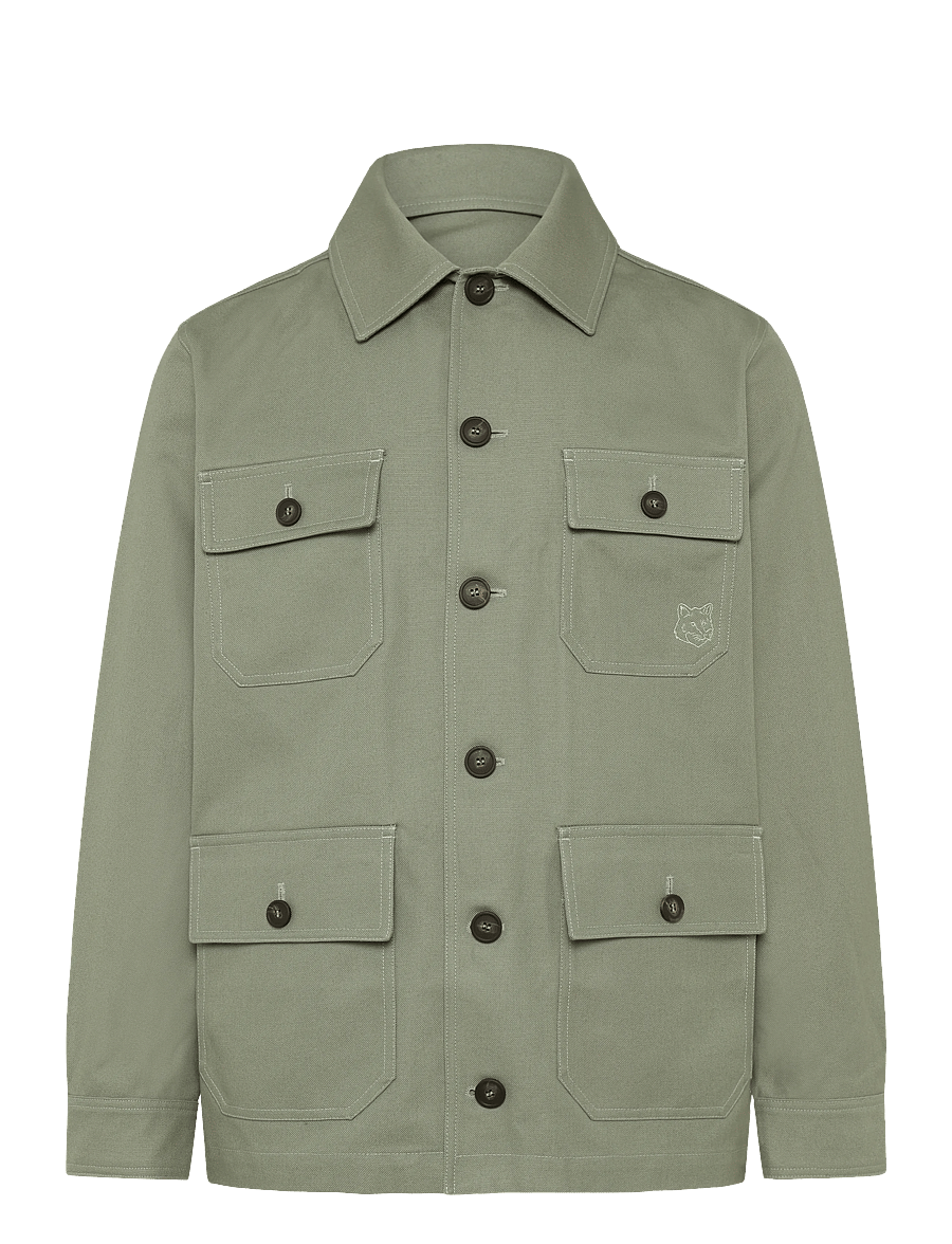Maison Kitsune - UTILITY JACKET - kevadjoped - pebble - 1