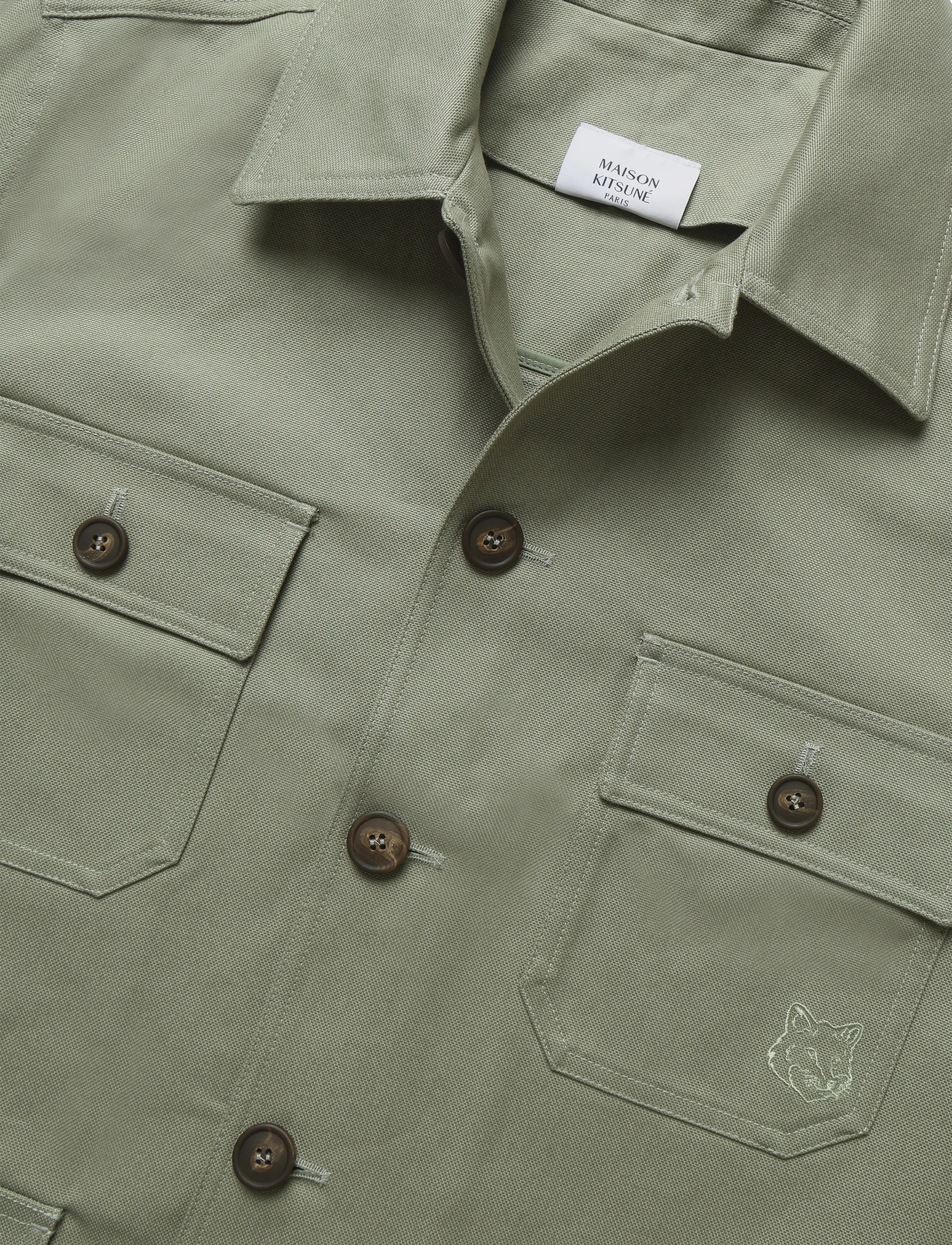 Maison Kitsune - UTILITY JACKET - pebble - 5