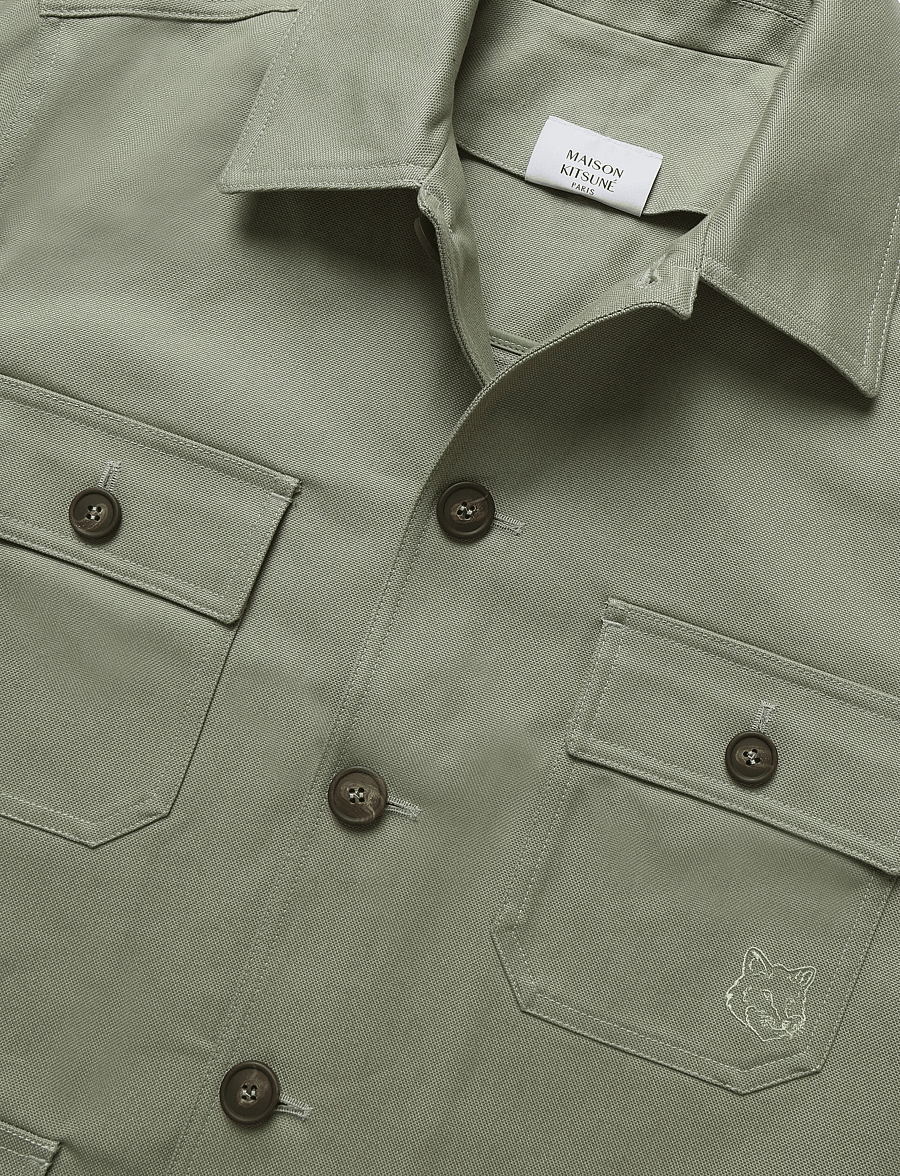 Maison Kitsune - UTILITY JACKET - kevadjoped - pebble - 5