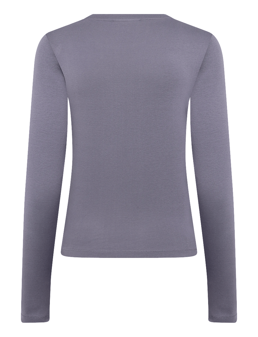 Maison Kitsune - WOODLAND FOX LONG SLEEVES SLIM TEE-SHIRT - langærmede toppe - aster - 1