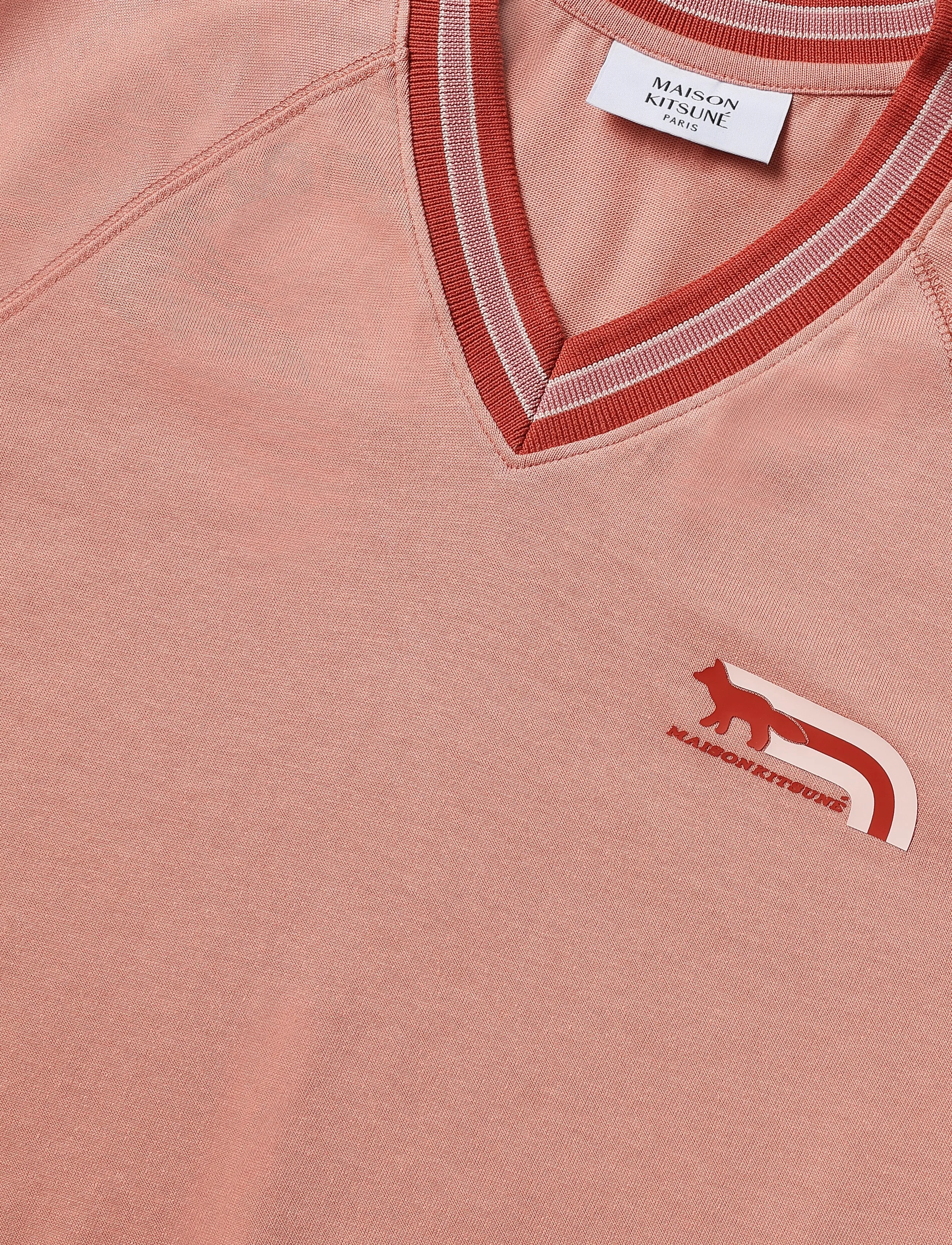 Maison Kitsune - FLASH FOX FOX RAGLAN TEE-SHIRT - acer leaf - 2