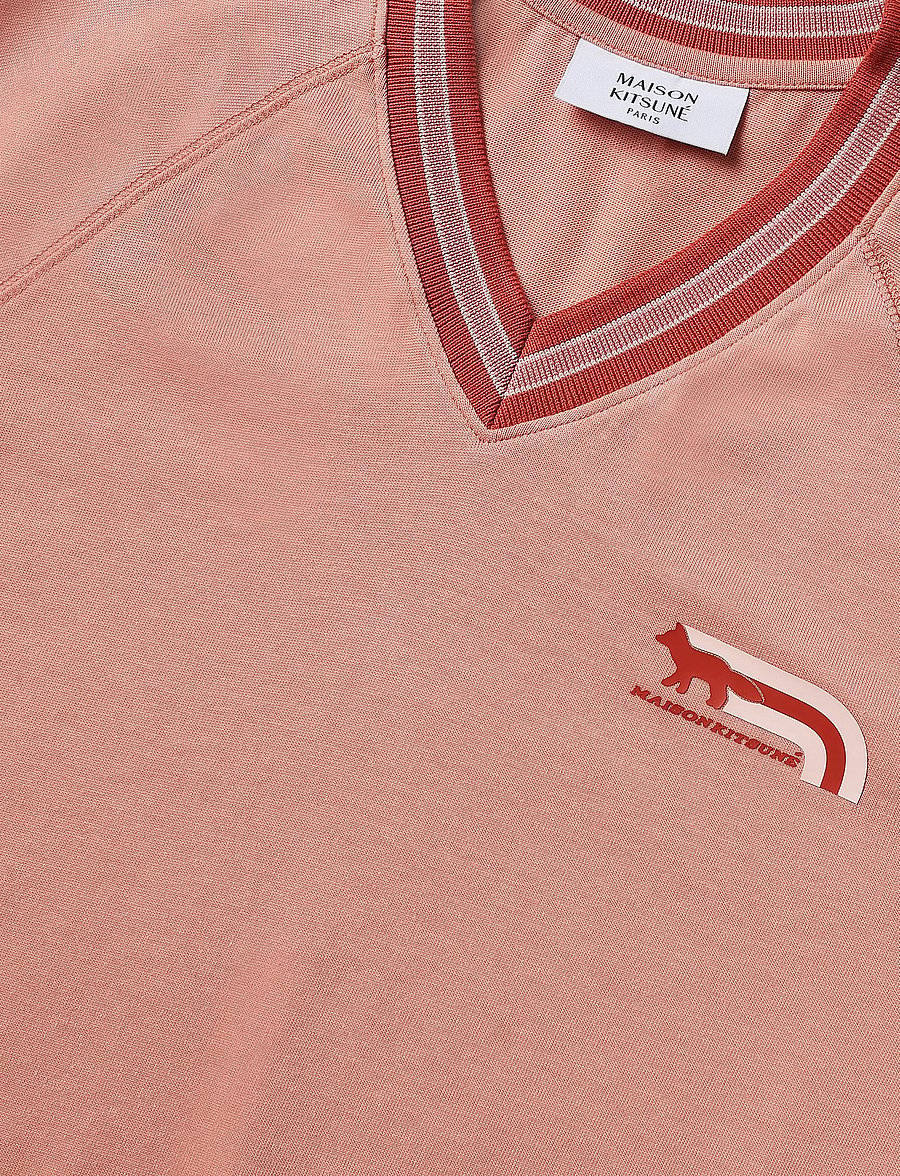 Maison Kitsune - FLASH FOX FOX RAGLAN TEE-SHIRT - t-särgid - acer leaf - 2