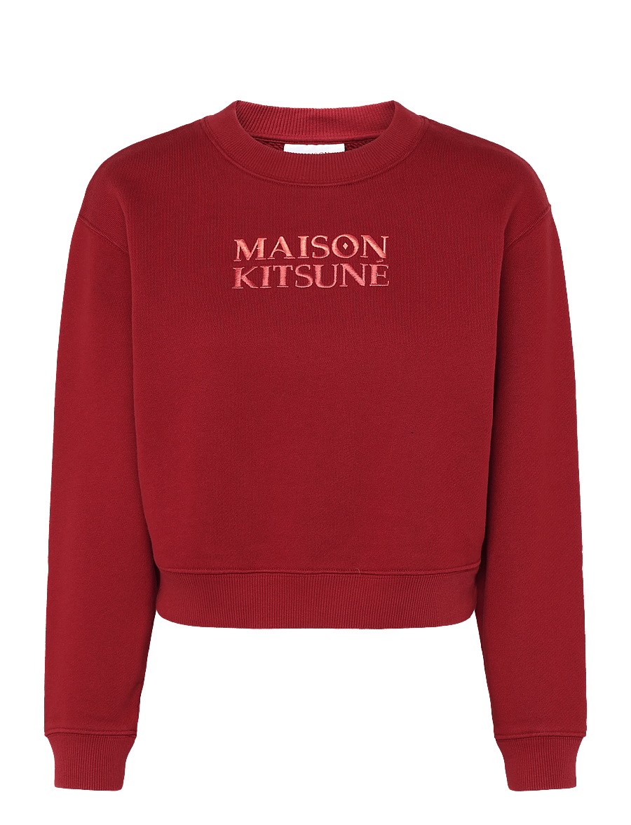 Maison Kitsune - GRADIENT MAISON KITSUNE BOXY SWEATSHIRT - sweatshirts - winterberry - 1