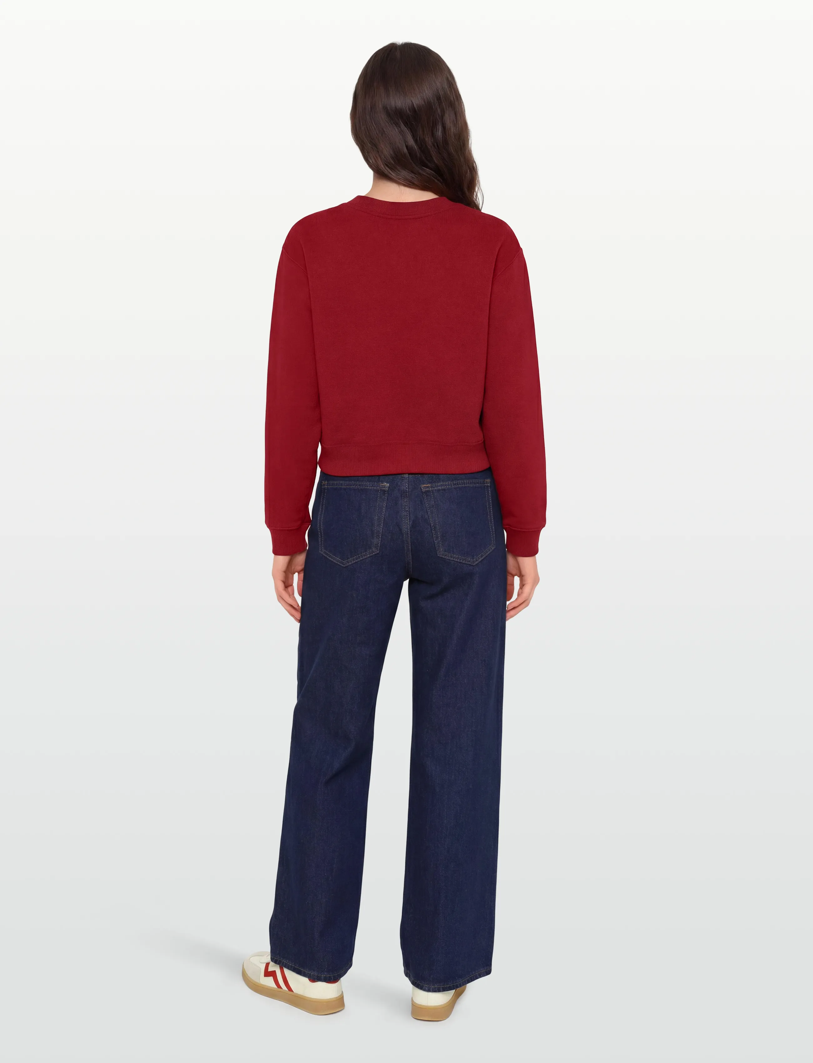 Maison Kitsune - GRADIENT MAISON KITSUNE BOXY SWEATSHIRT - winterberry - 4