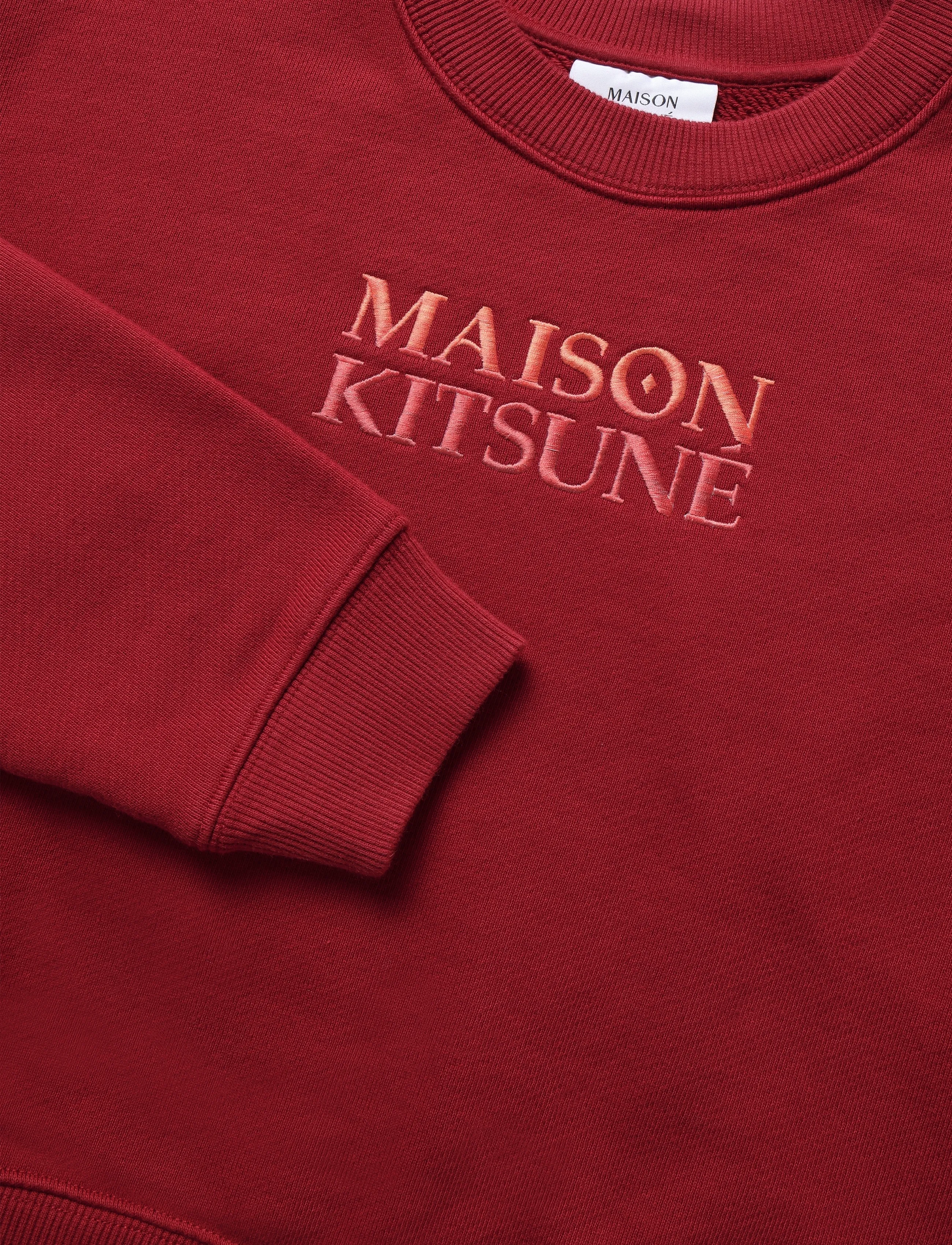 Maison Kitsune - GRADIENT MAISON KITSUNE BOXY SWEATSHIRT - winterberry - 5