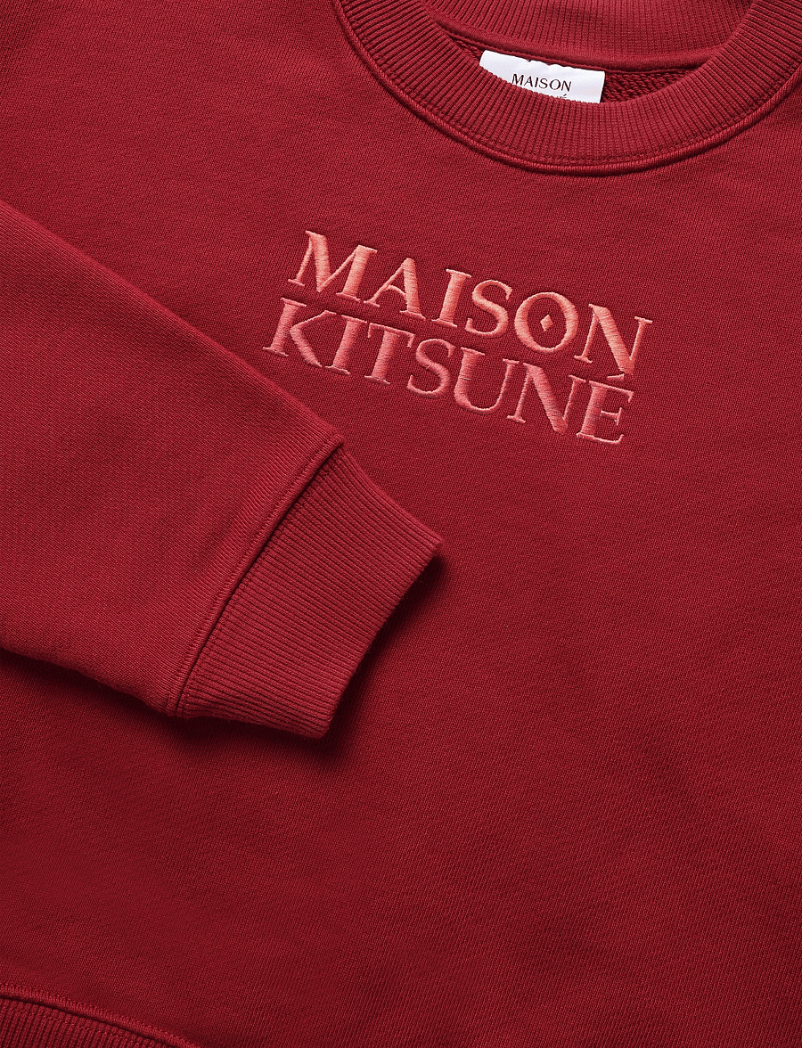 Maison Kitsune - GRADIENT MAISON KITSUNE BOXY SWEATSHIRT - sweatshirts - winterberry - 5