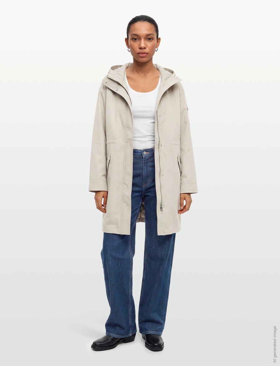 Maison Kitsune - WINTER PARKA - parkas - smoke - 0