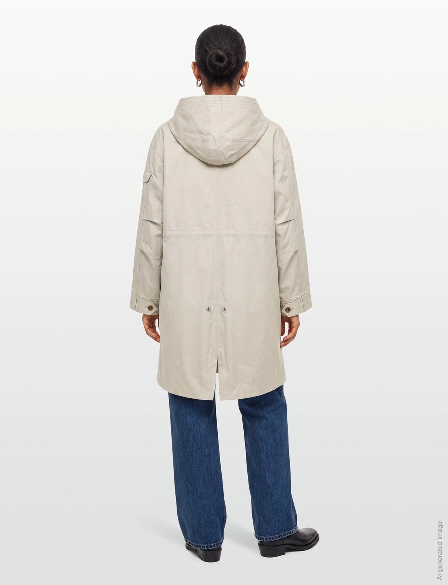Maison Kitsune - WINTER PARKA - parkas - smoke - 4